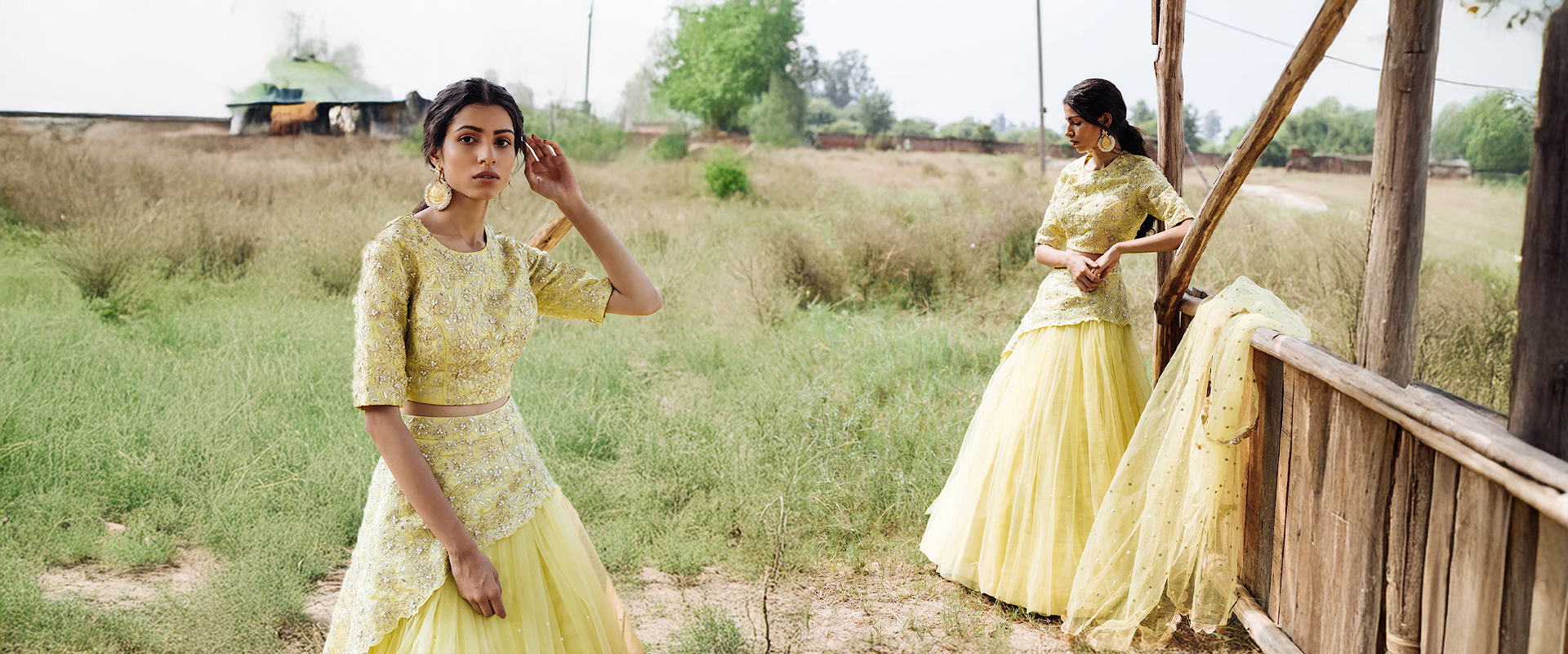 From Brides to Bridesmaids: Nidhika Shekhar's Reception Lehengas