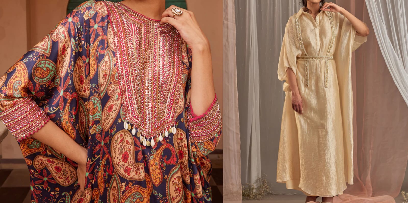 Boho Chic: Exploring the Cultural Fusion of Kaftan Kurtas