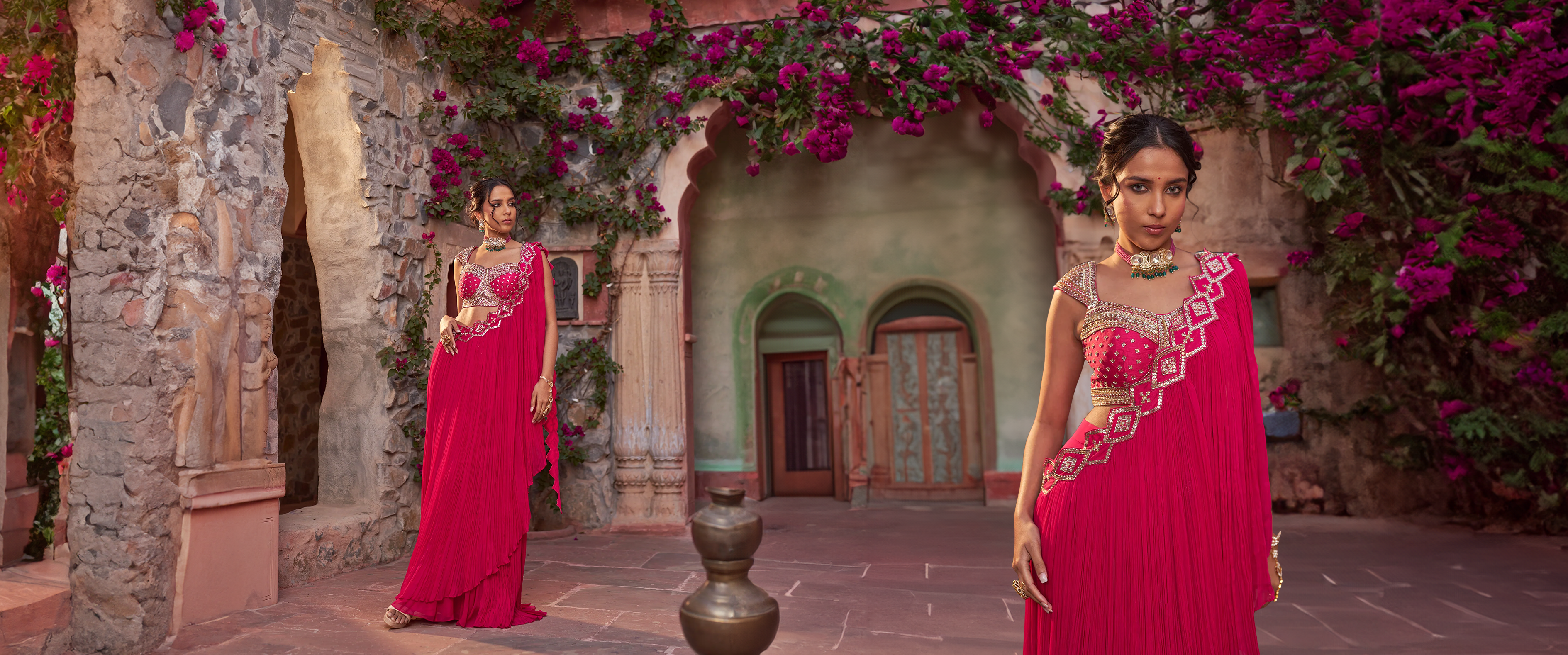 Check Nidhika Shekhar's Latest Collection of Designer Sarees for Women