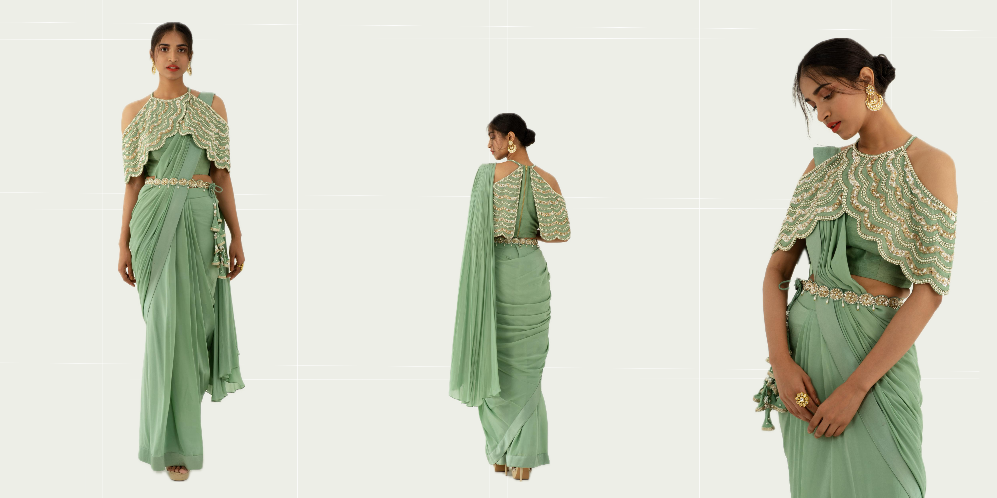 Innovative Draping Styles: Redefining the Traditional Designer Saree Look
