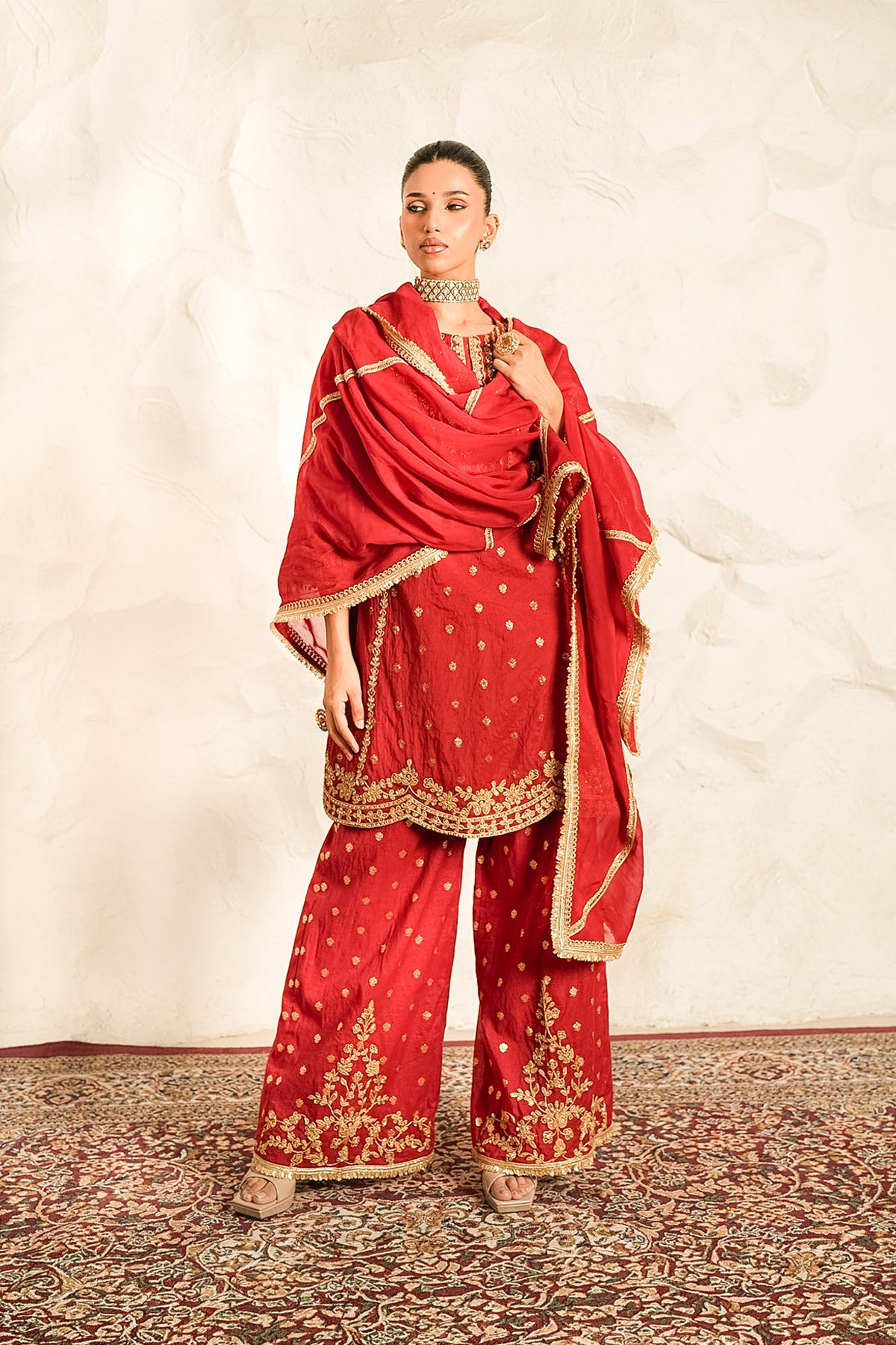 Surkh Lal Kurta Set