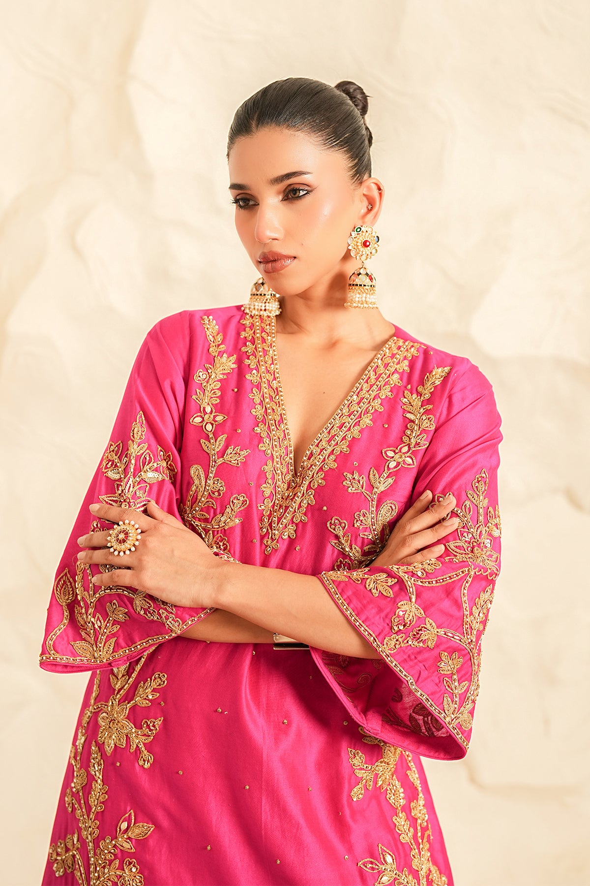 Riwaayat Gulabi Kurta Set
