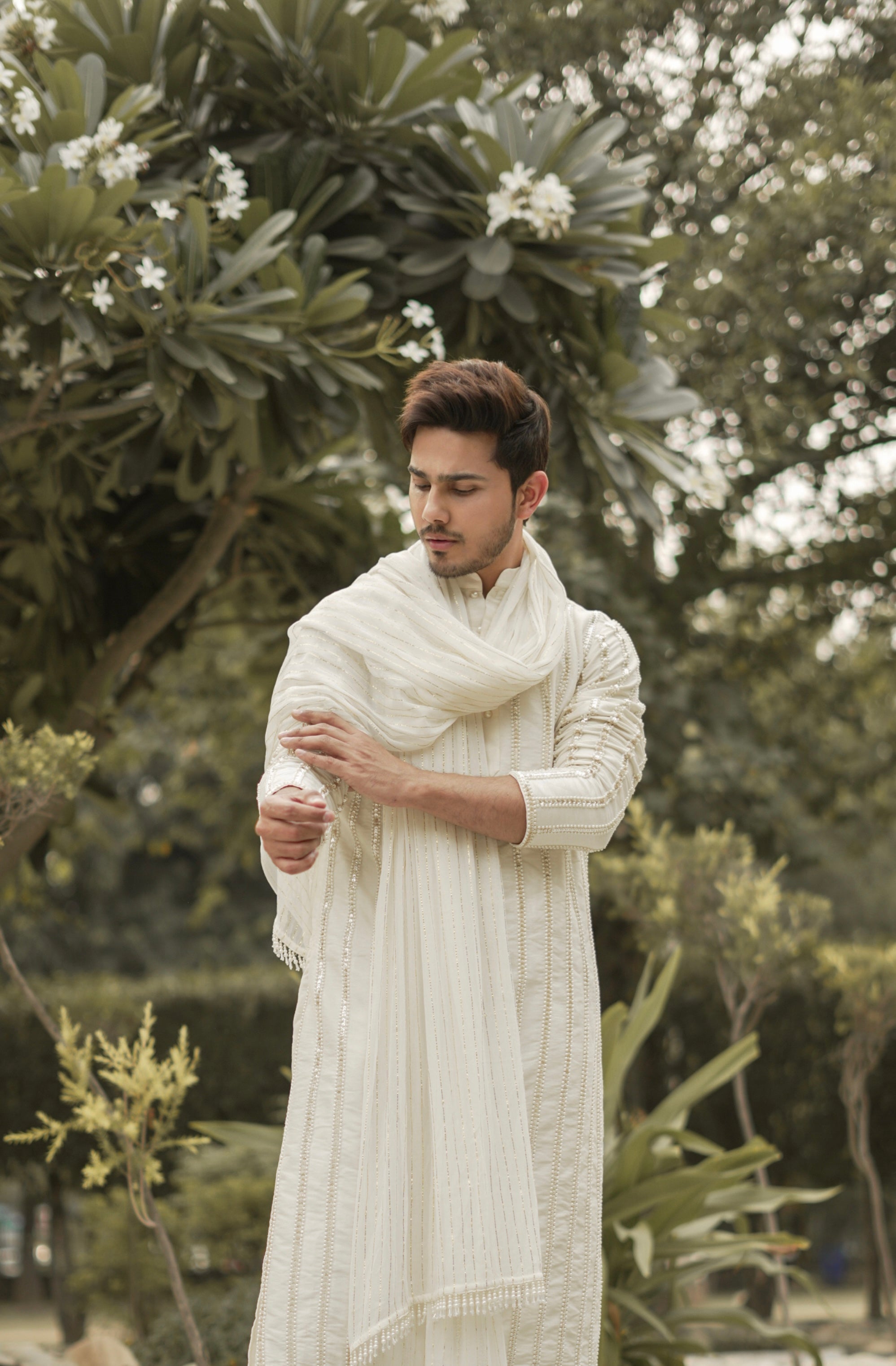 Ivory Embroidery Kurta