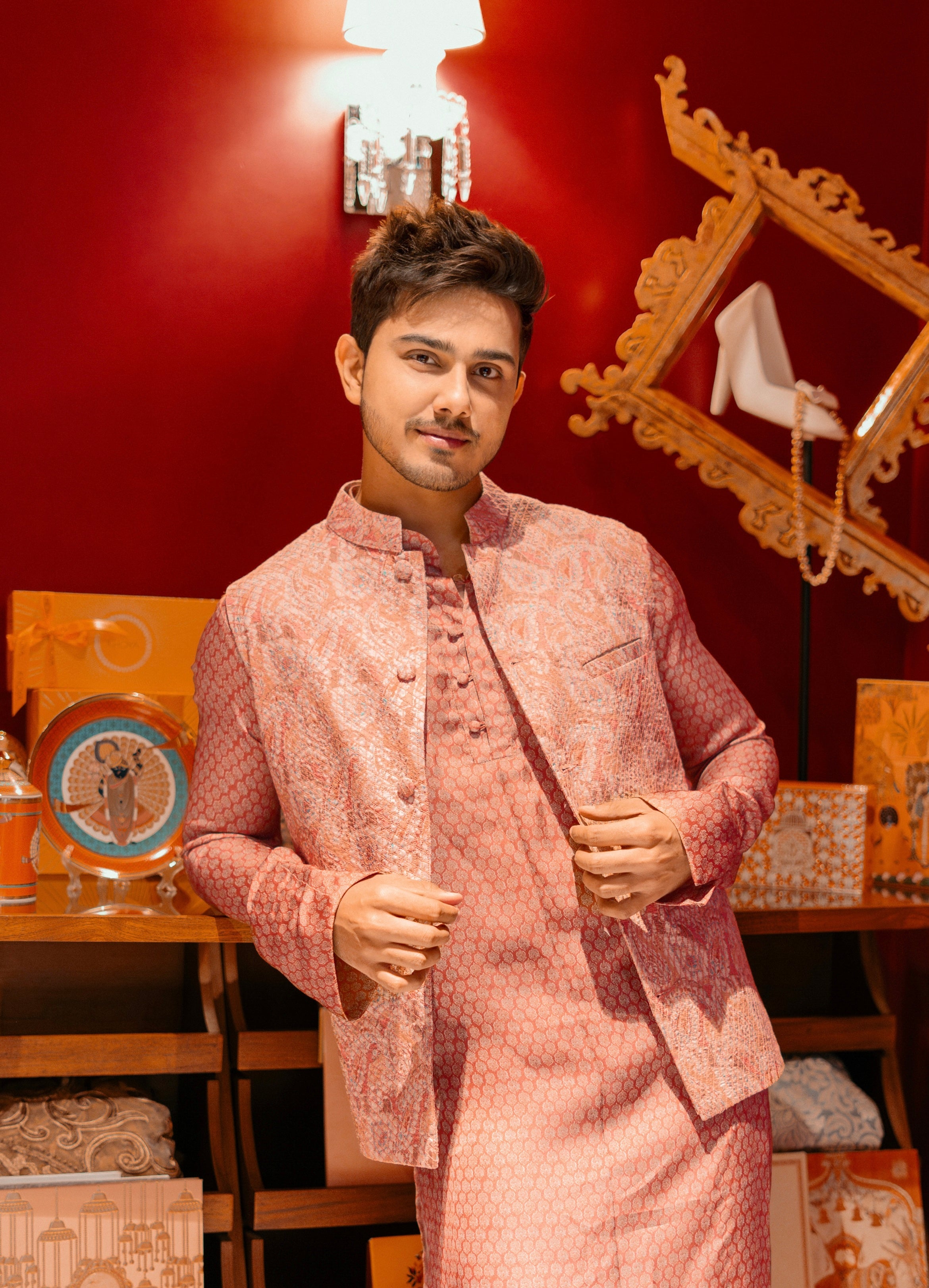 Printed Kurta With Bandi