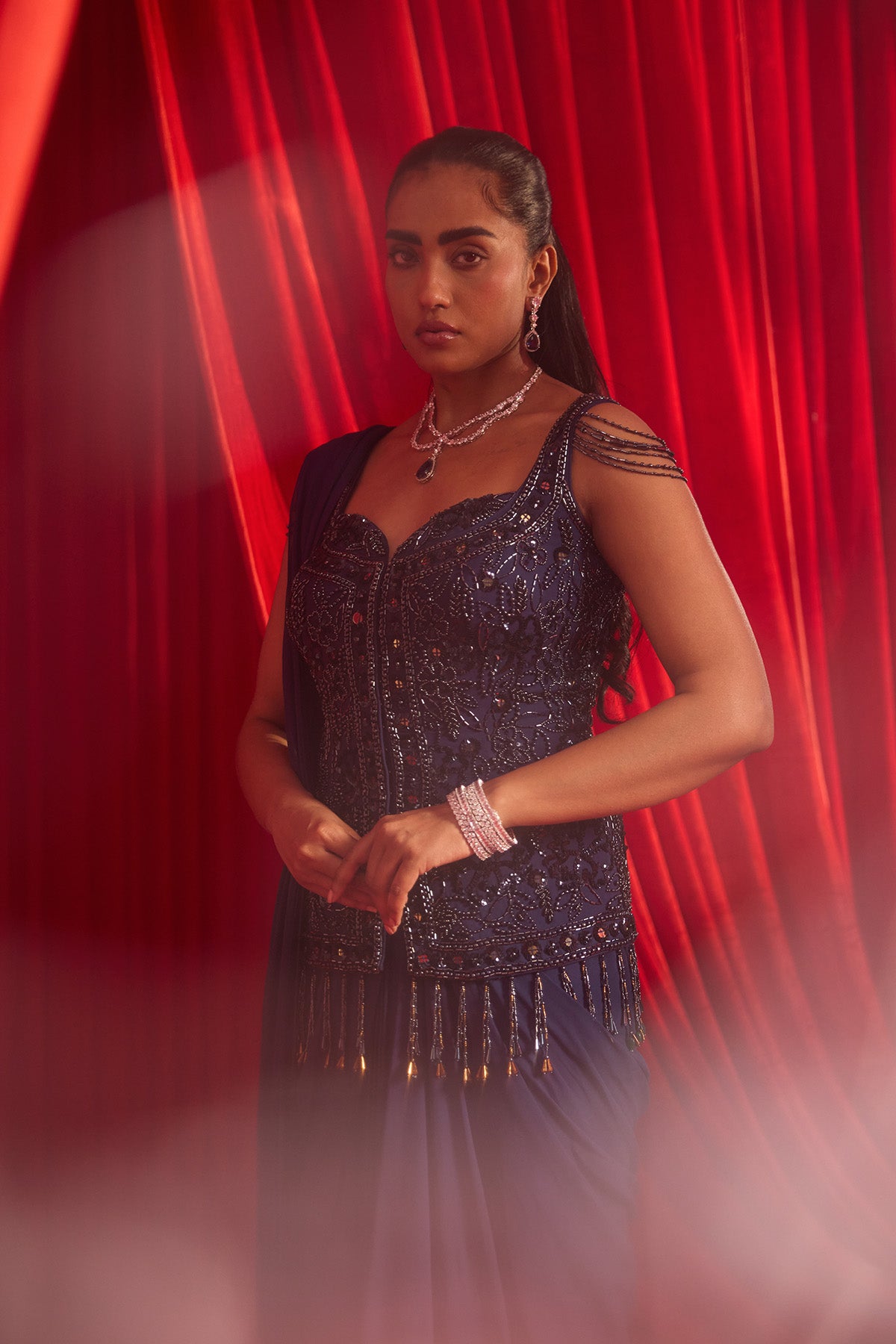 NAVSHAILI SAREE SET