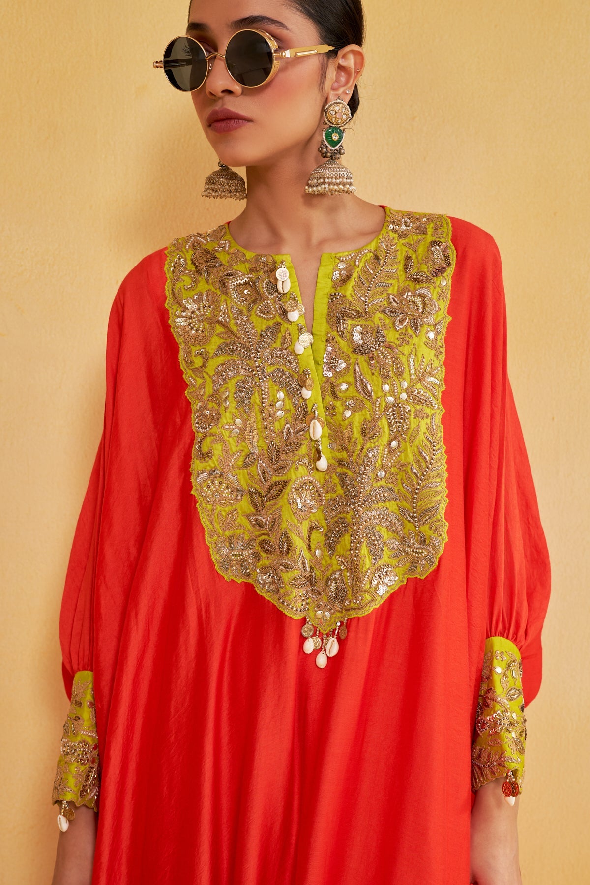 KESARI KAFTAN SET