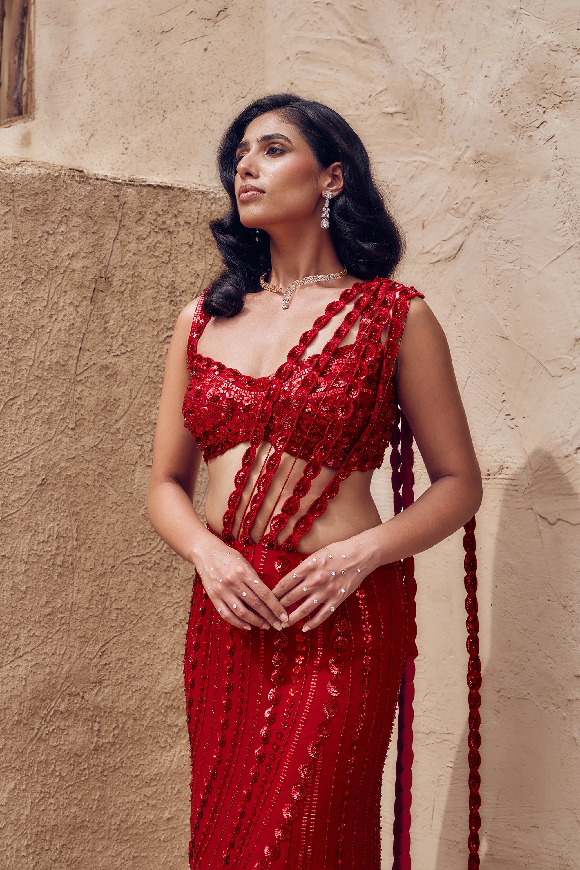 PADMARAGA DRAPE SAREE