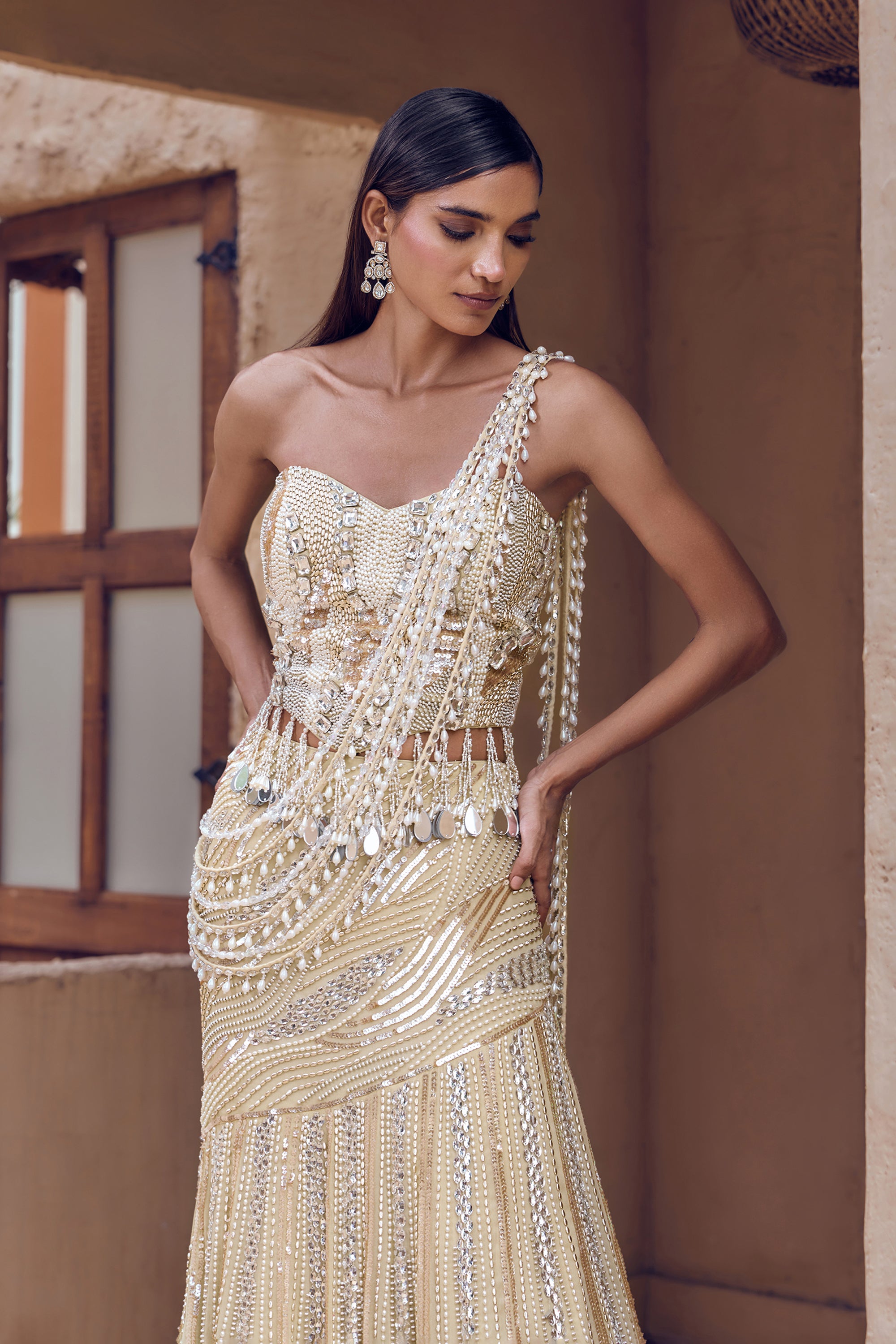 MUKTIKA PEARL DRAPE SAREE