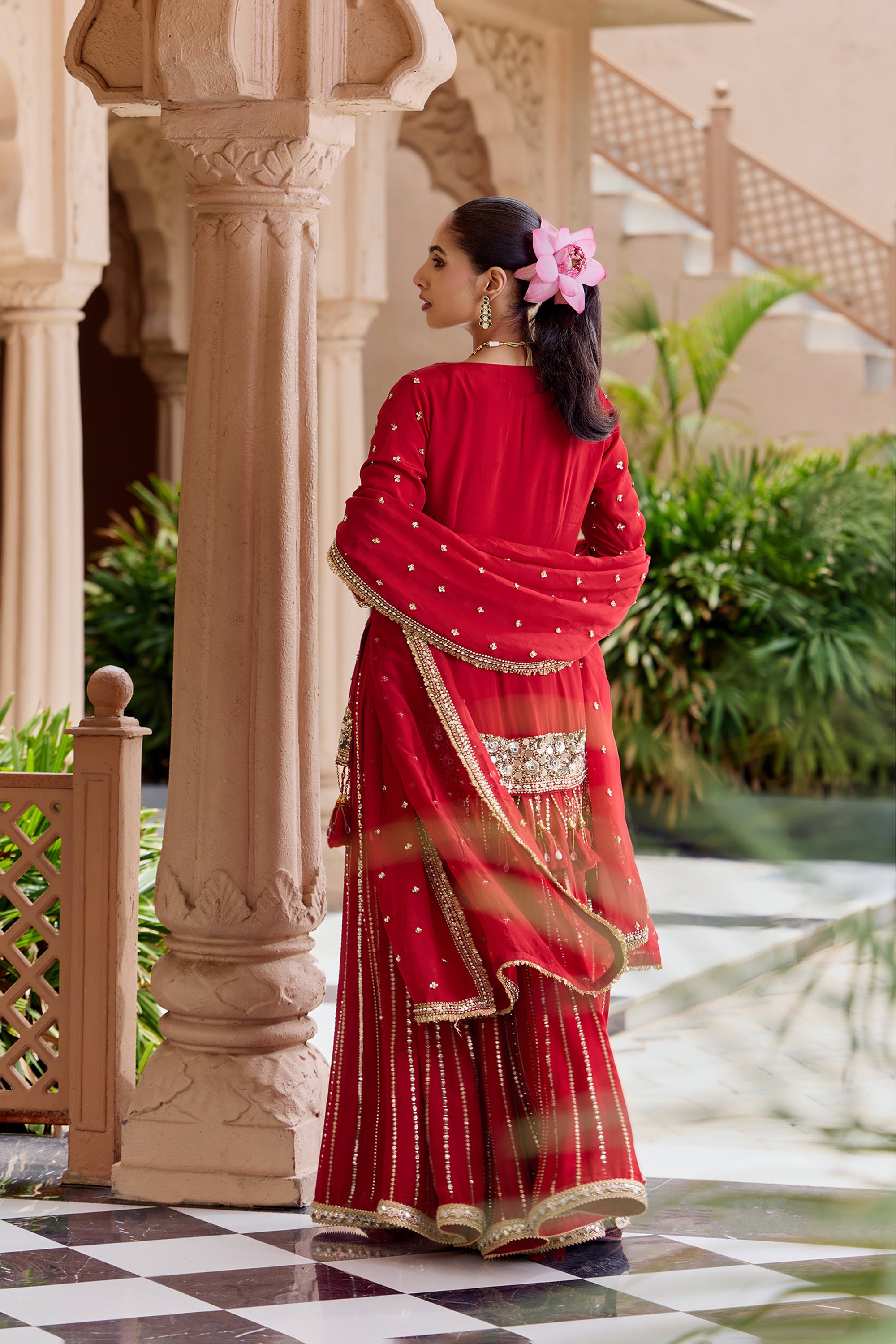PADMA VALLI SHARARA SET