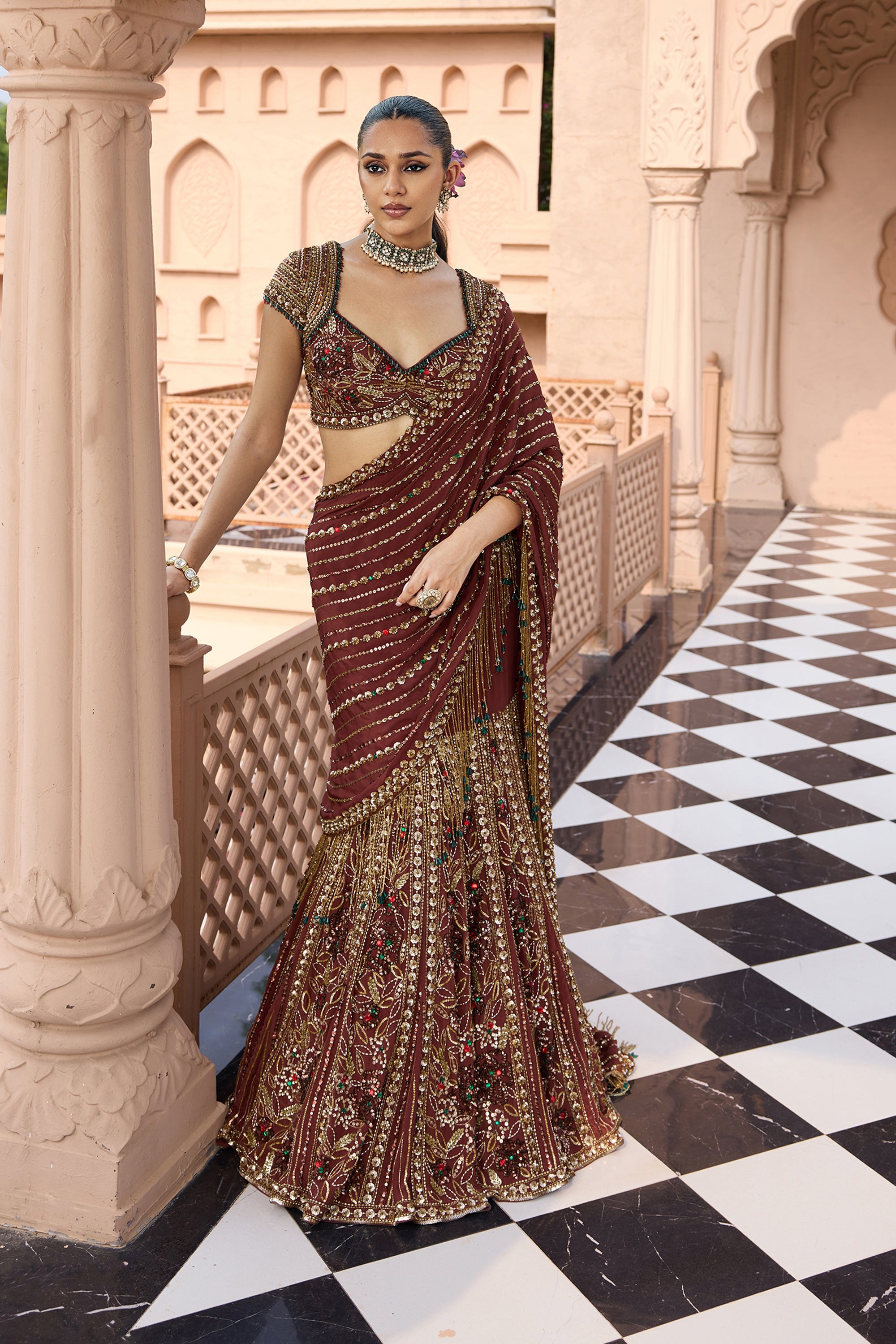 KANAK PADMA SAREE LEHENGA