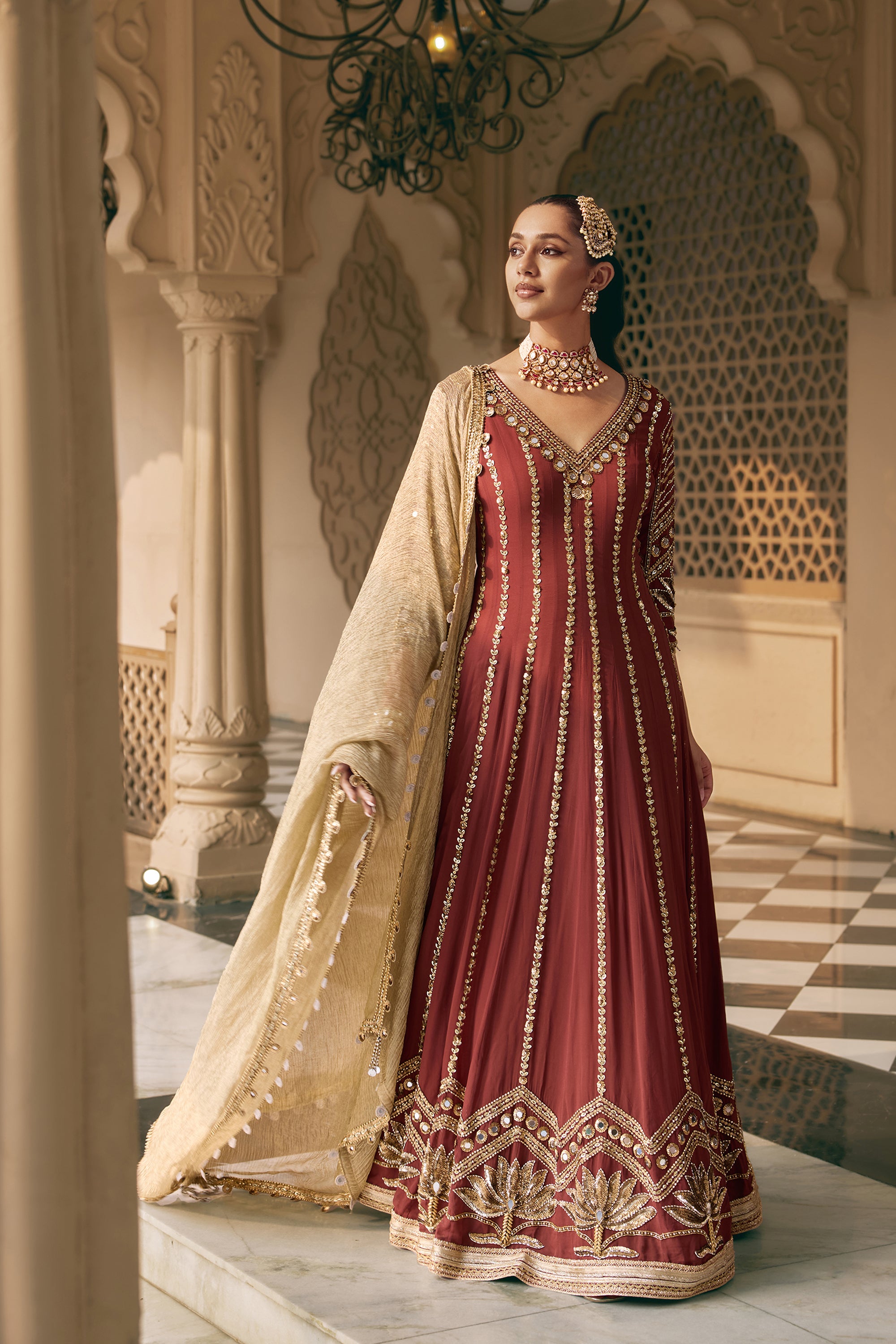 TAMRA PADMA ANARKALI SET
