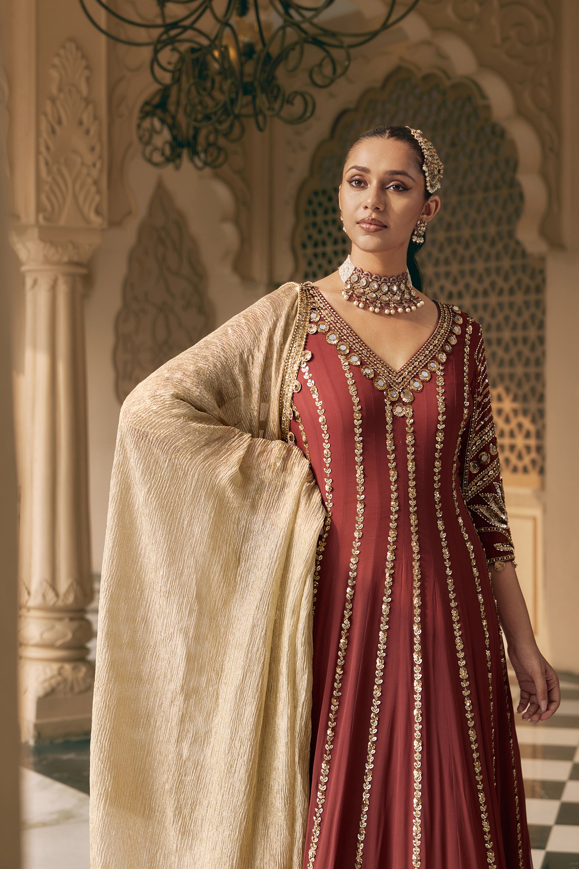 TAMRA PADMA ANARKALI SET