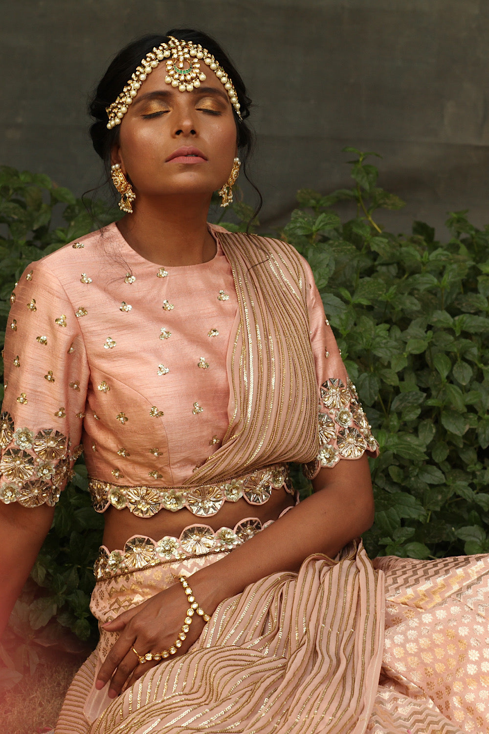 Kamadhenu Drape Lehenga Set