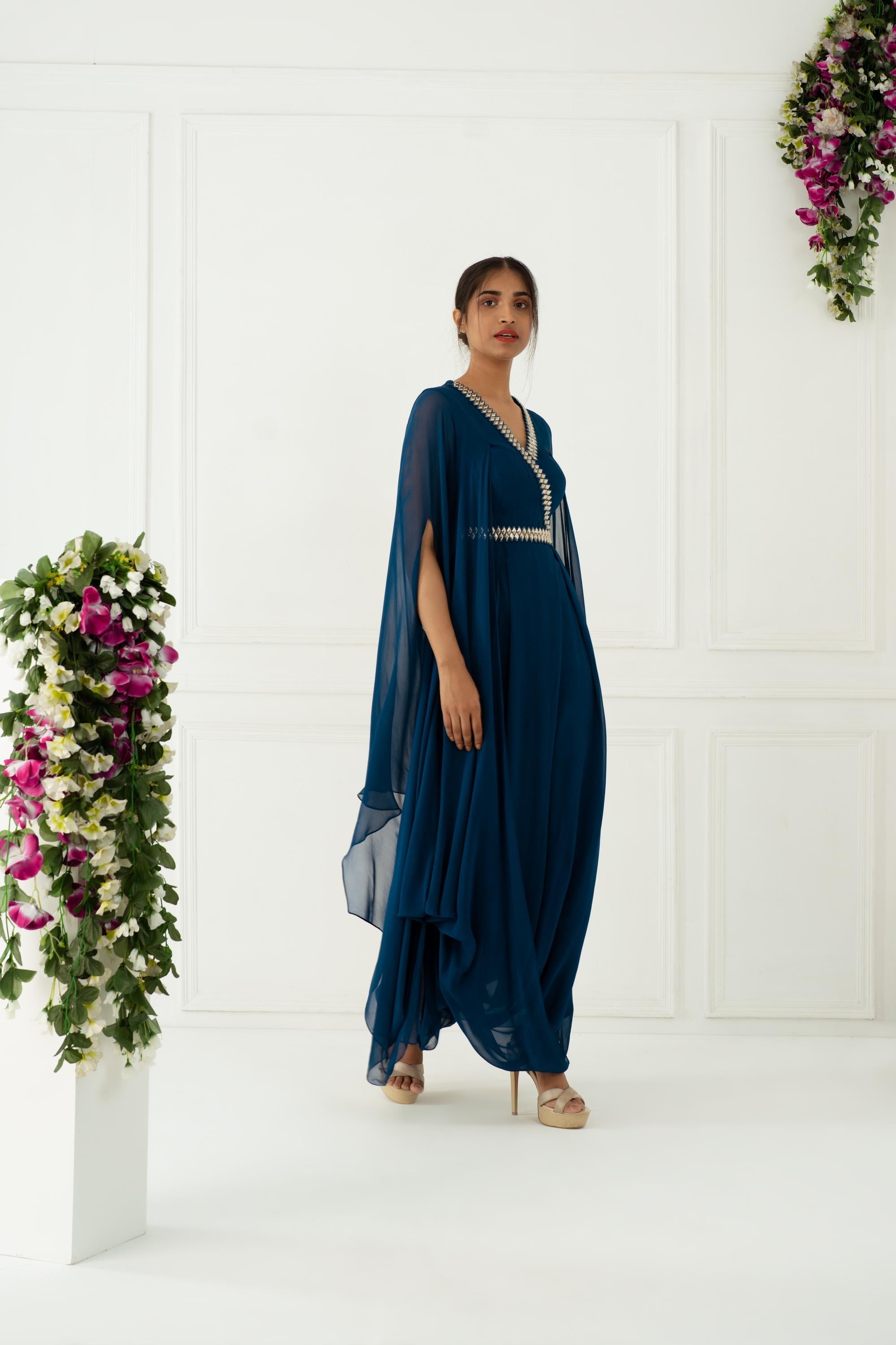 All About Cape Gown Set