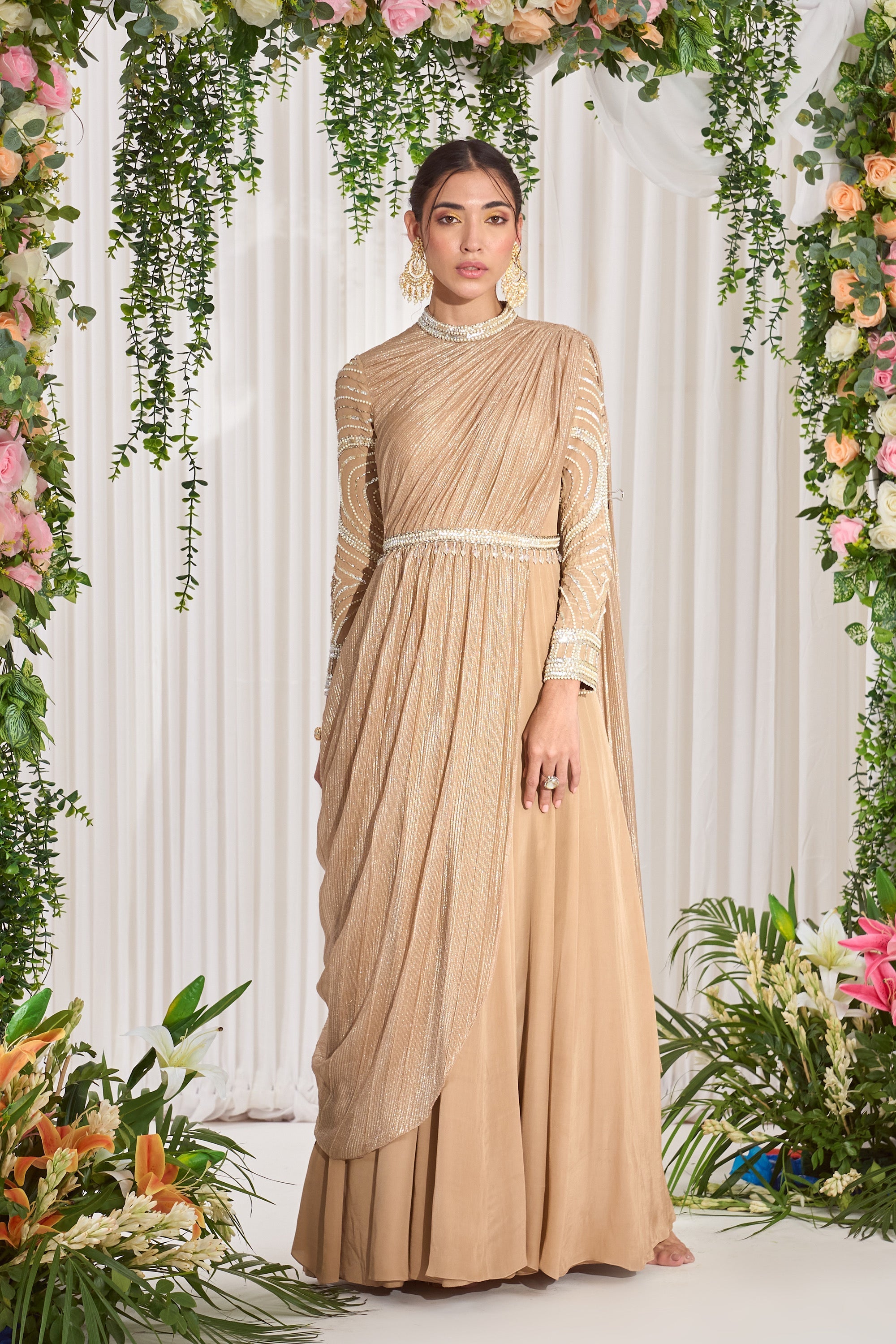 front open anarkali suit