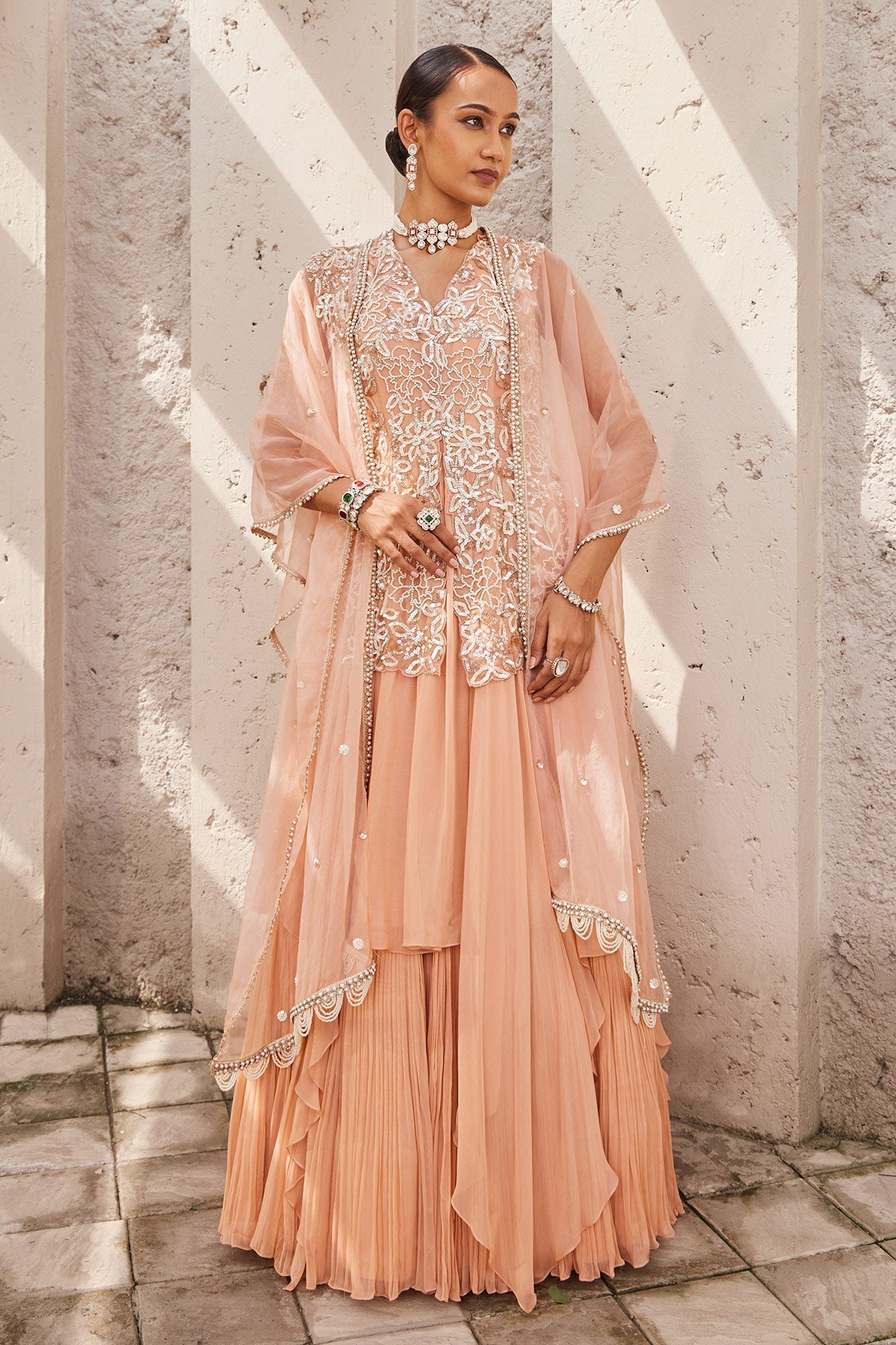 Buy Pink Bahaare -E- Jalsaa Anarkali | Nidhika Shekhar