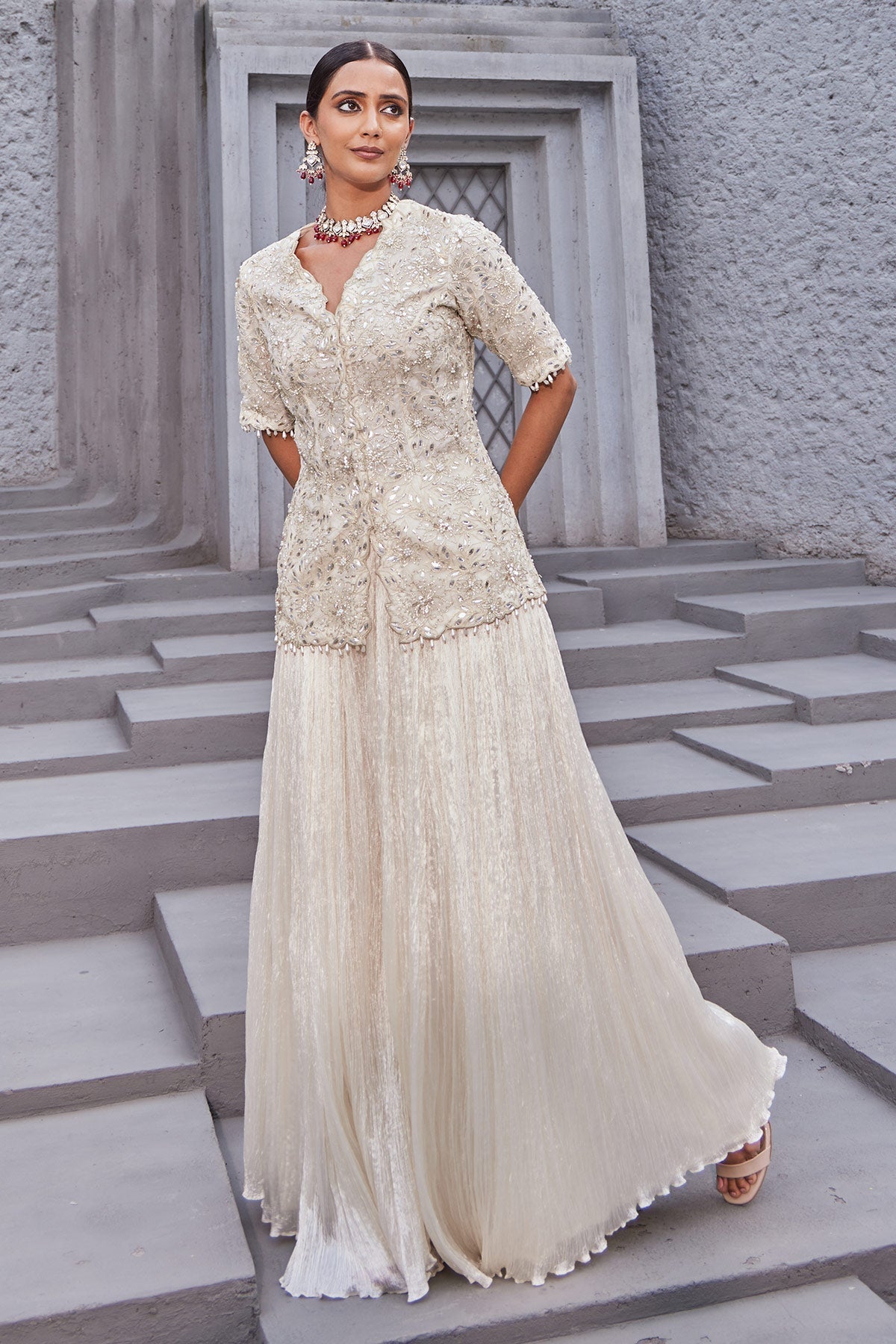 Chamane-E-Bahaar Sharara Set