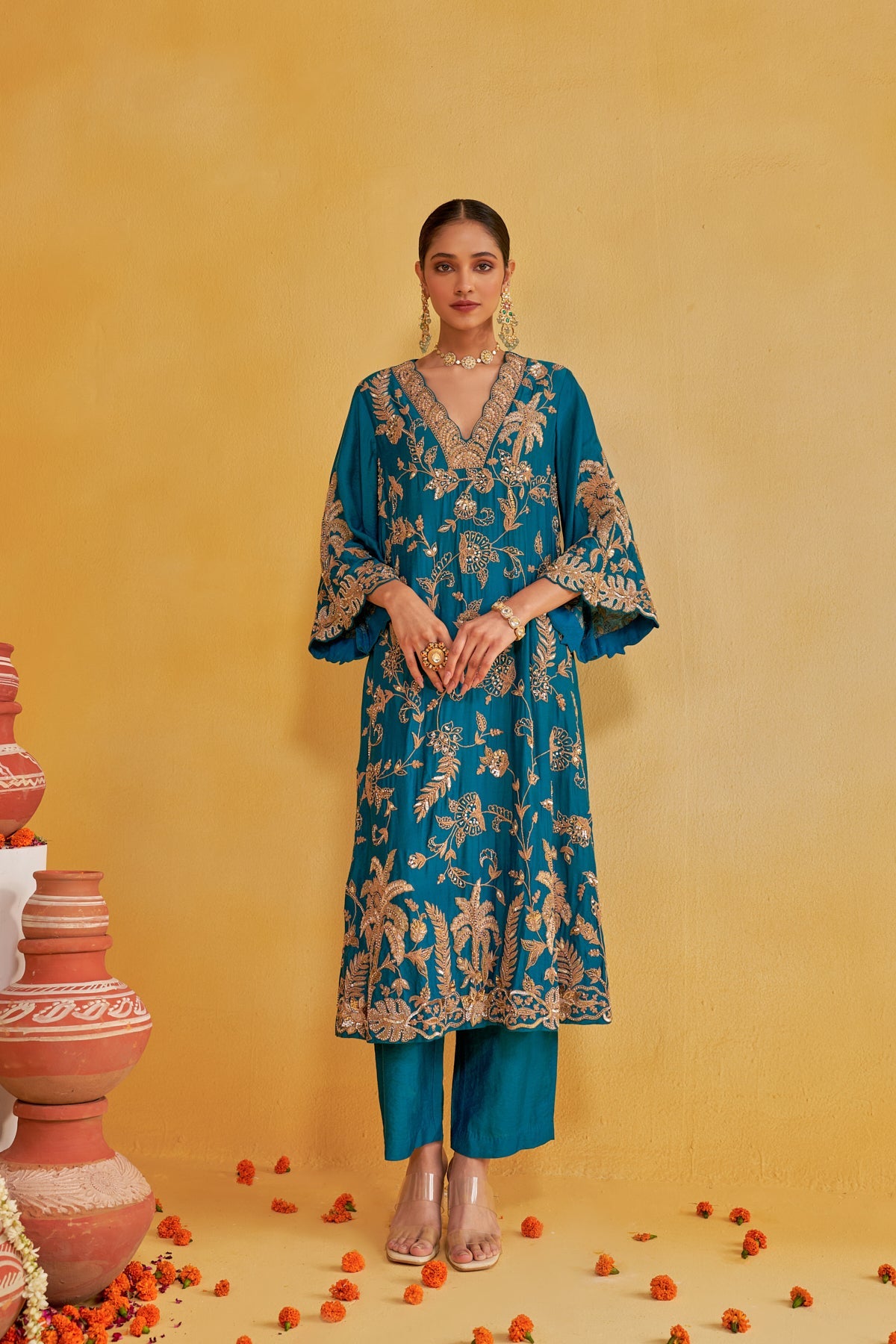 SHUBH FEROZI KURTA SET