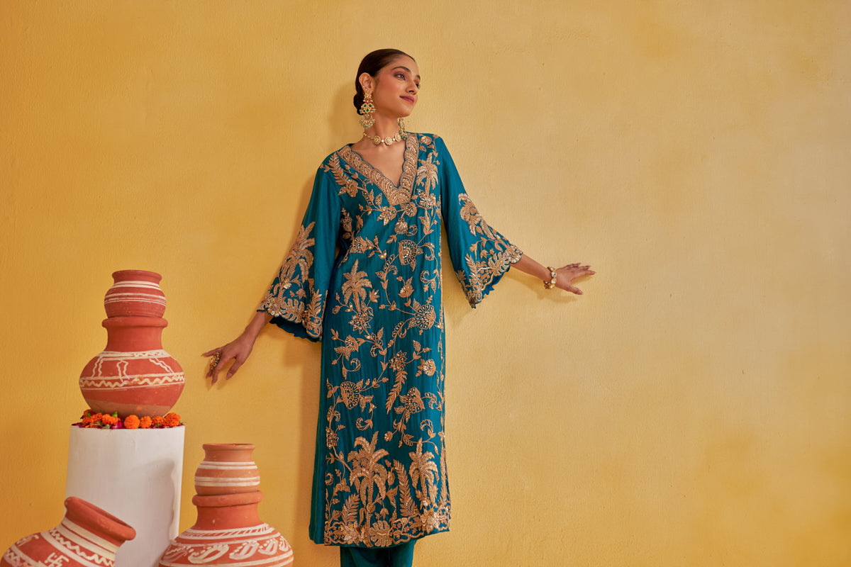 SHUBH FEROZI KURTA SET