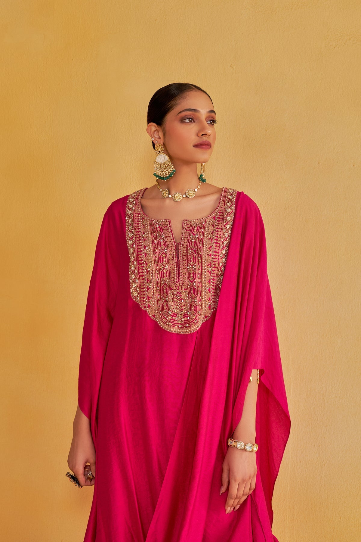 GULABI KURTA SET