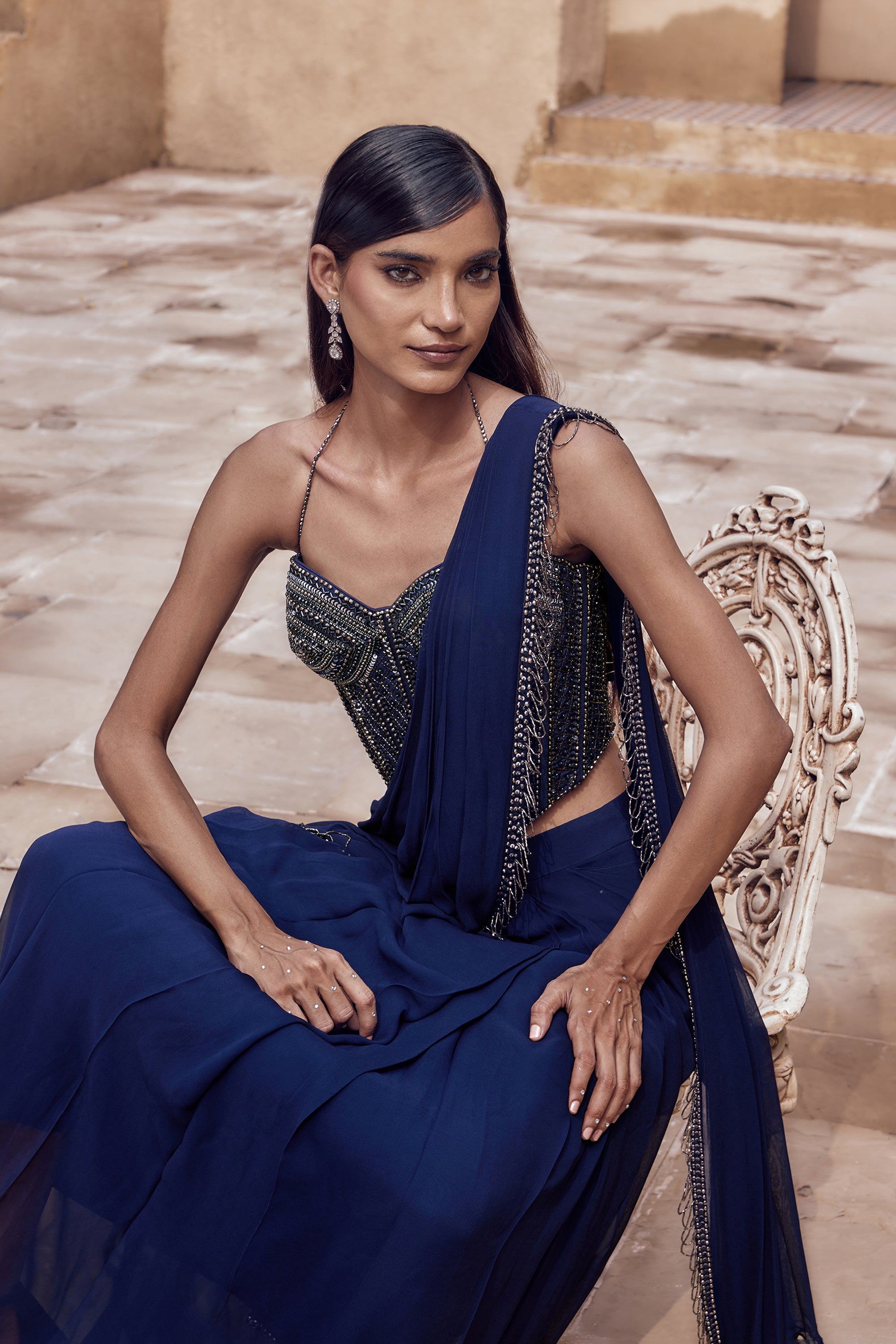 RATNANEEL CORSET SAREE