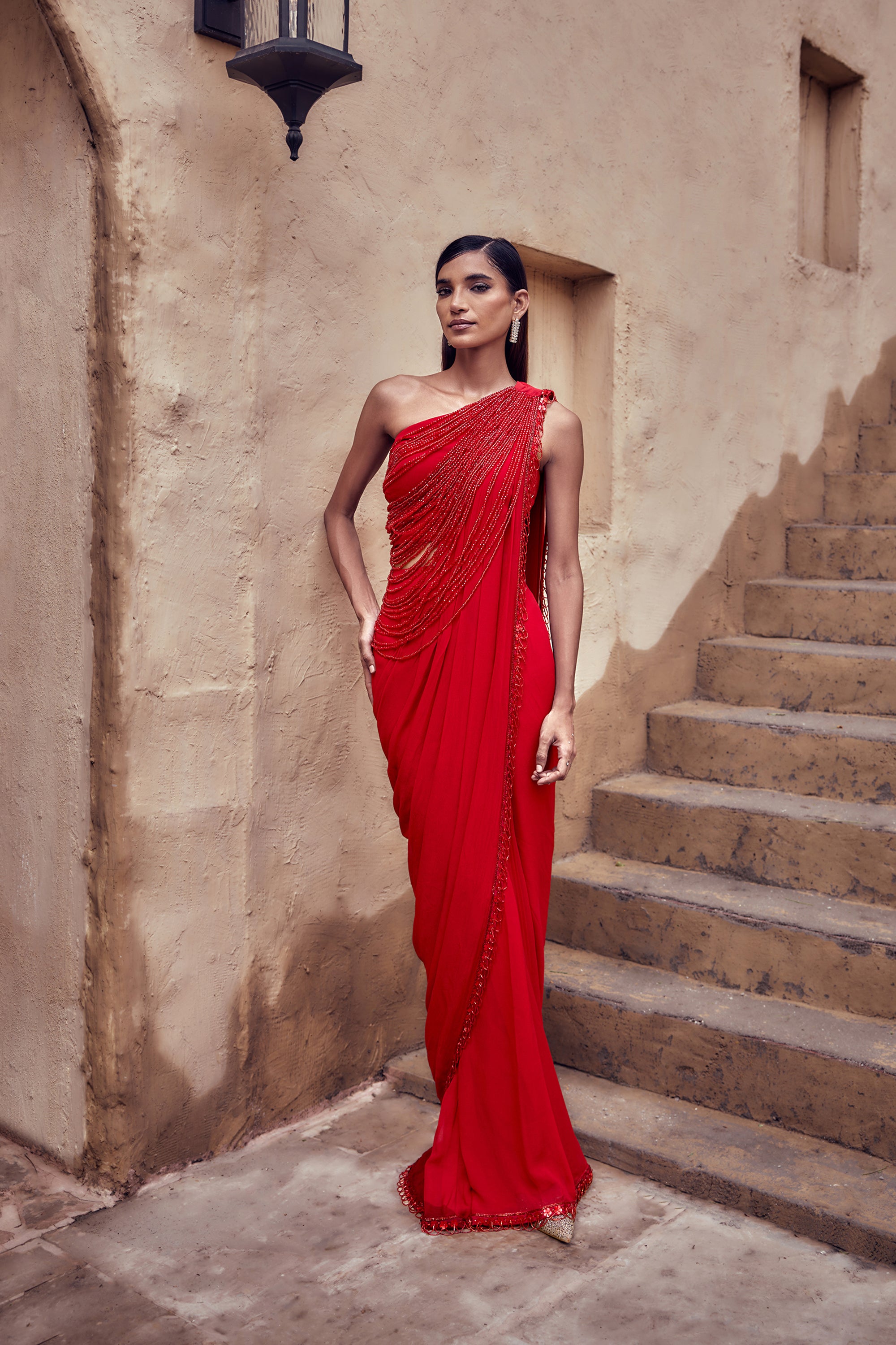 PADMARAGA SAREE SET