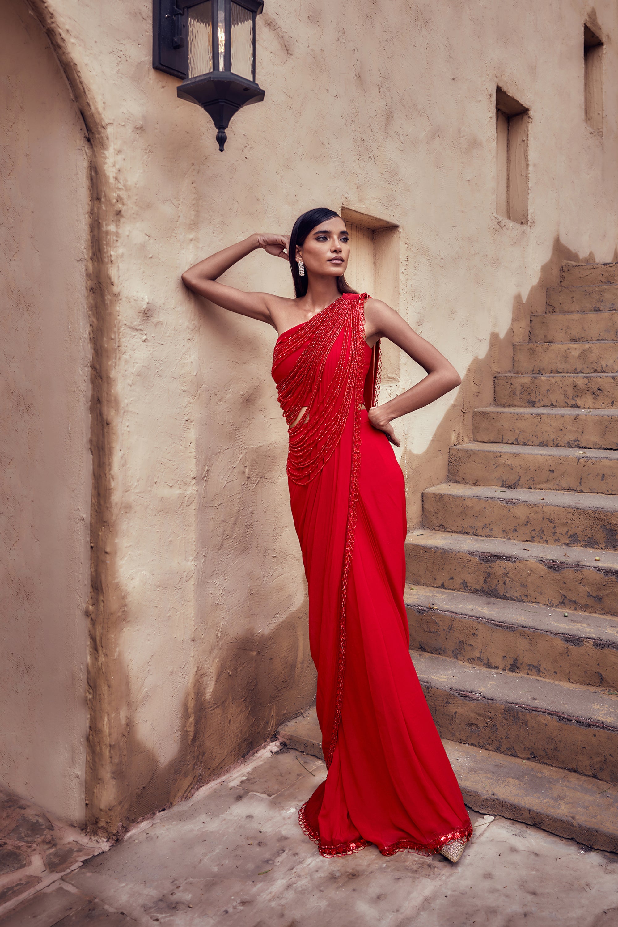 PADMARAGA SAREE SET