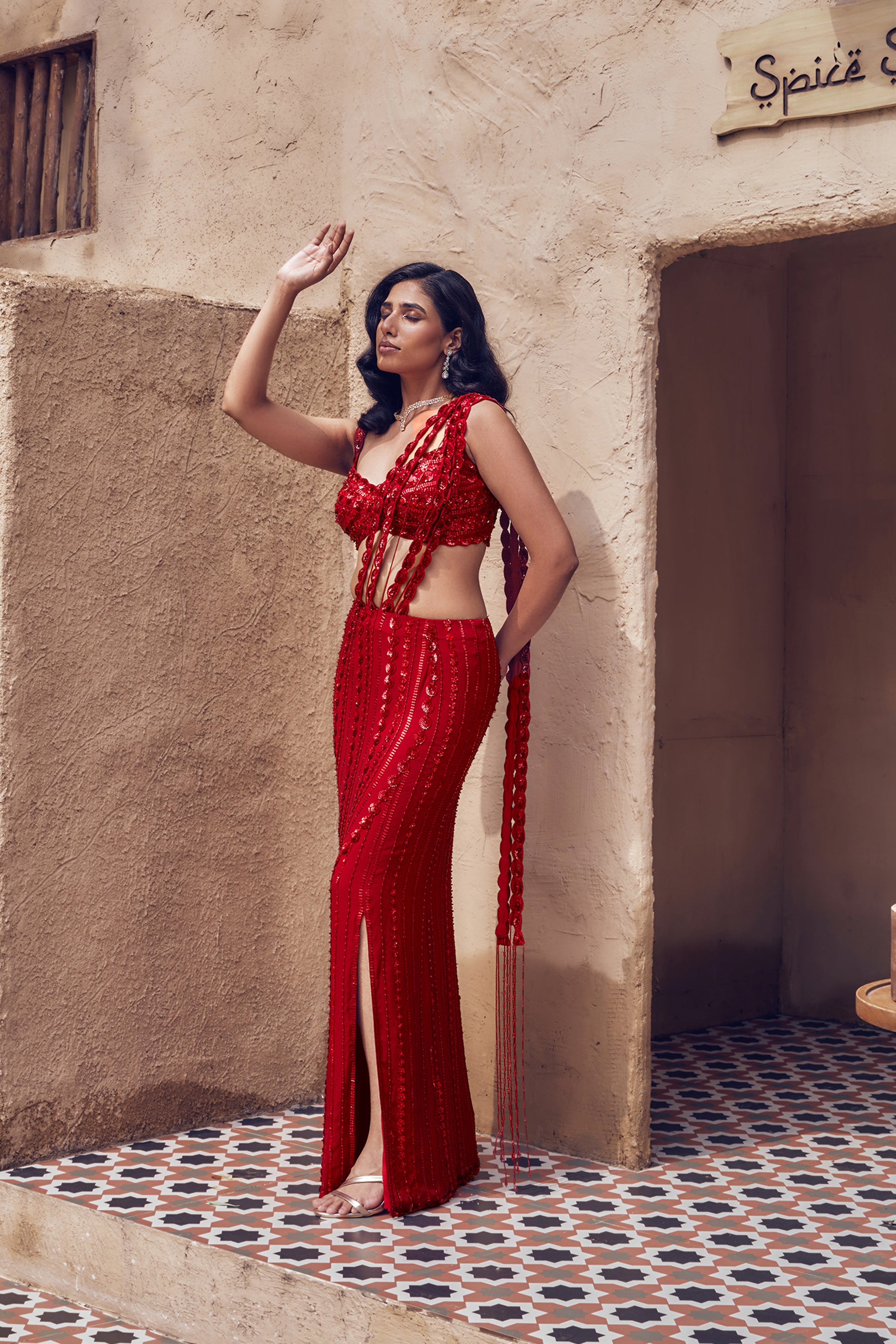 PADMARAGA DRAPE SAREE