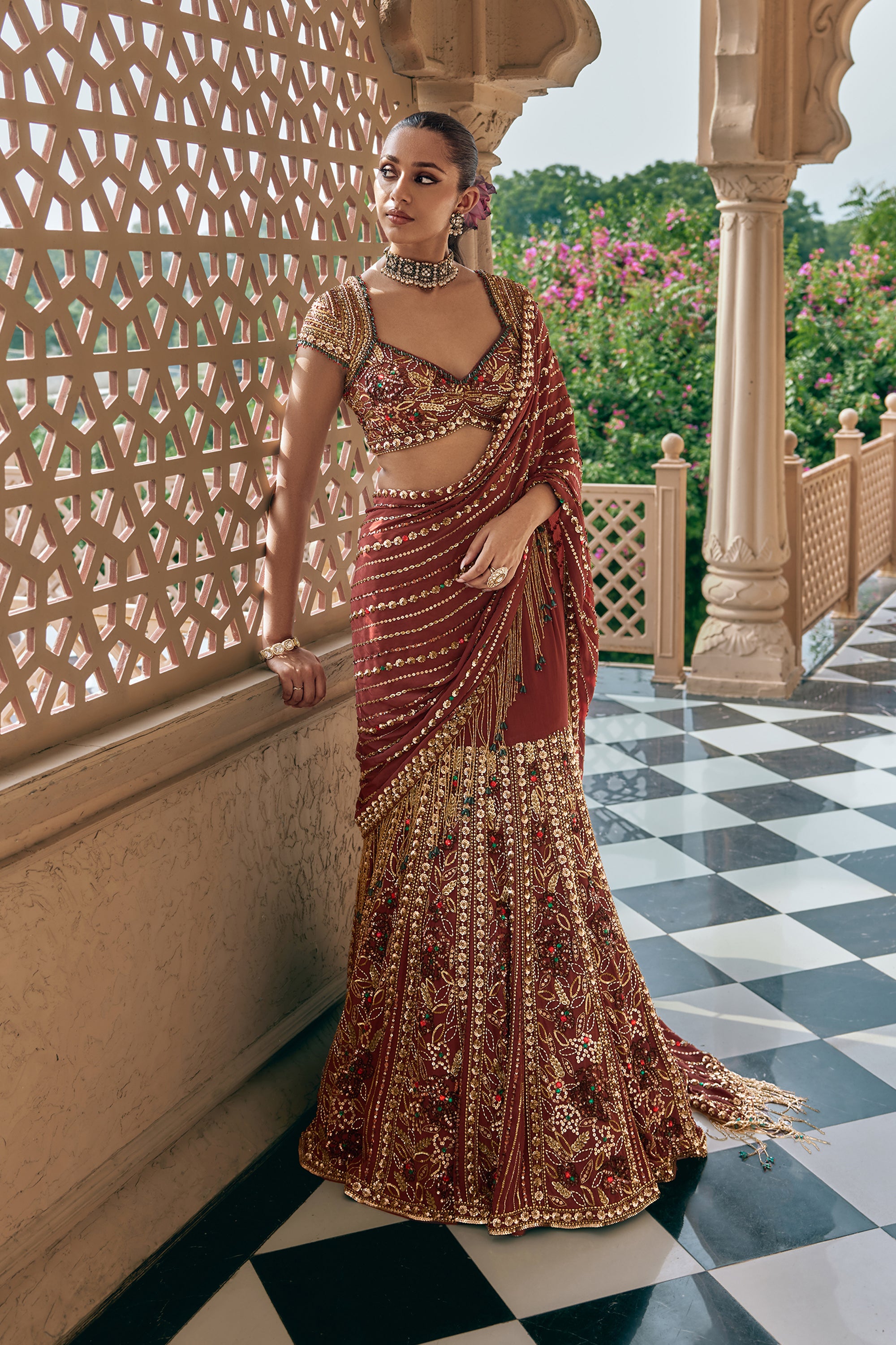 KANAK PADMA SAREE LEHENGA
