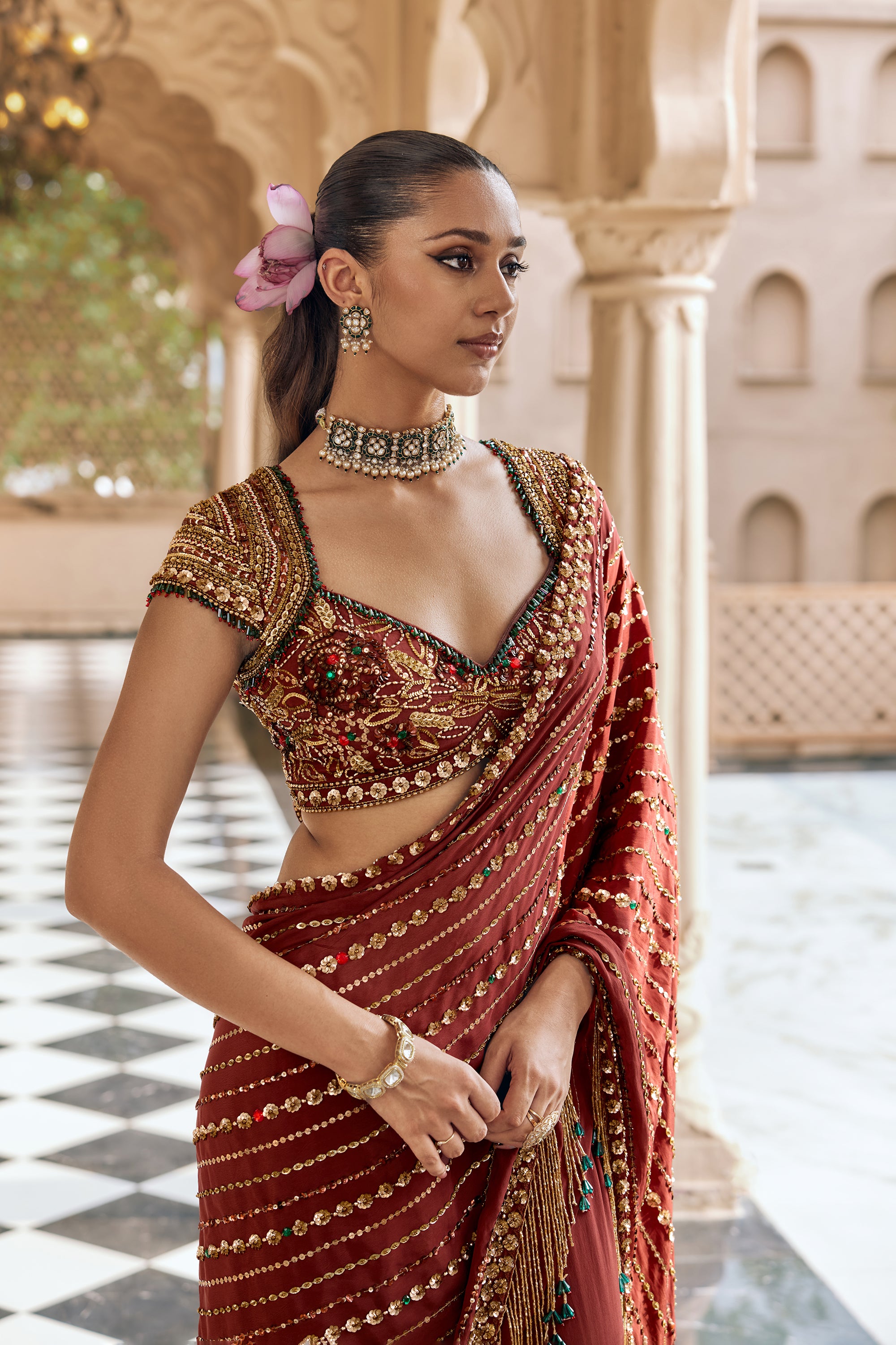 KANAK PADMA SAREE LEHENGA