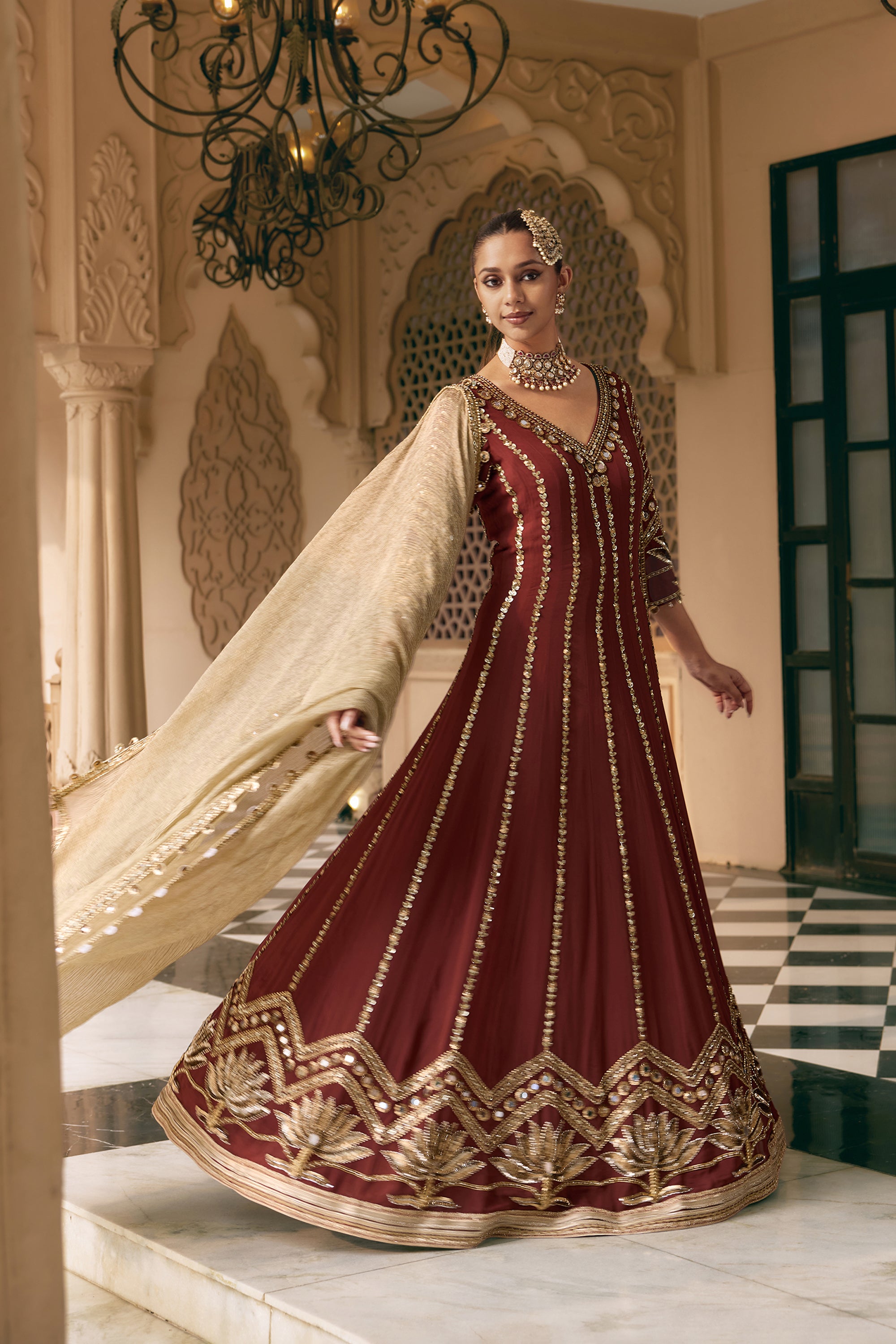 TAMRA PADMA ANARKALI SET