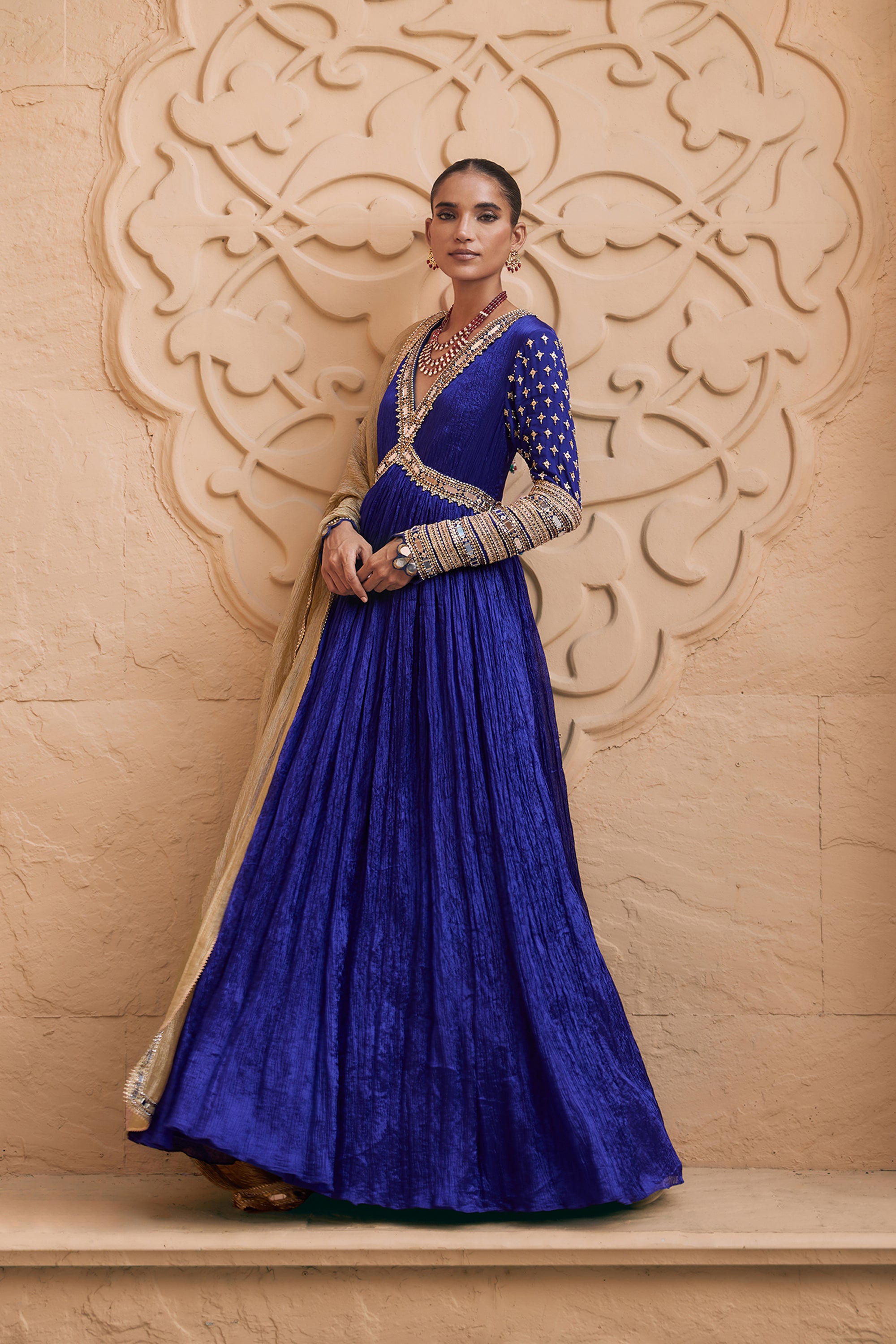 NEELAMBARA ANARKALI SET