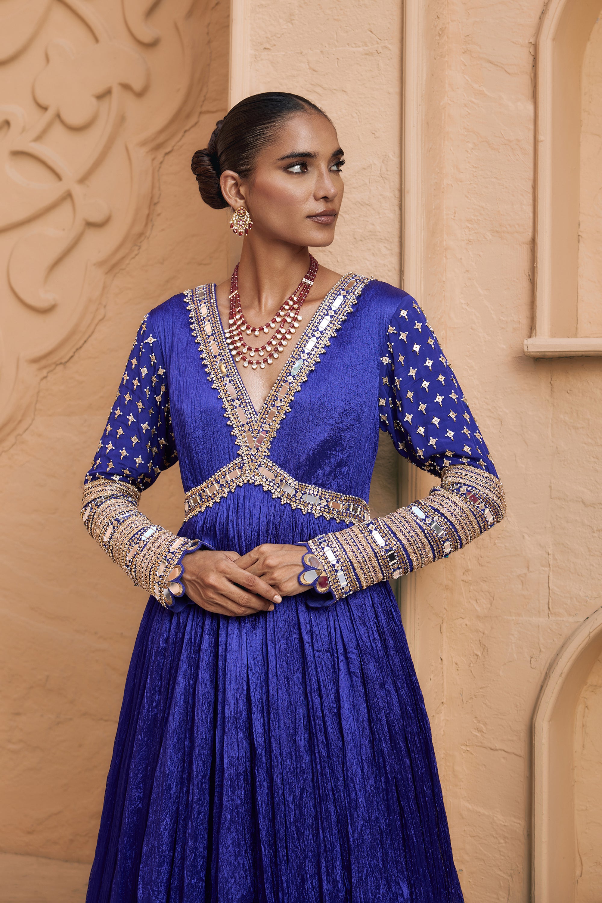 NEELAMBARA ANARKALI SET