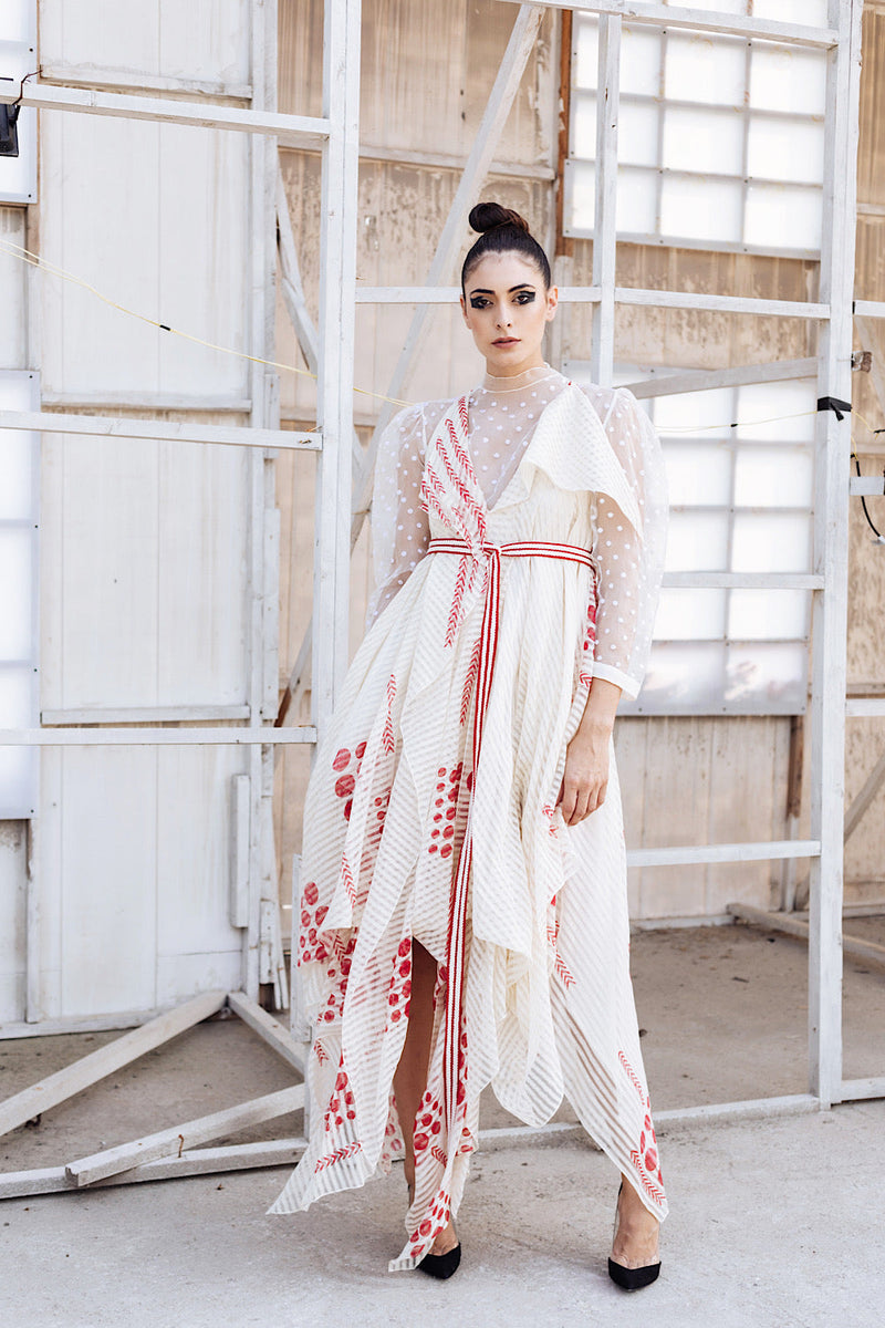 Buy Women's Off-white Asymmetrical Dress Nidhika Shekhar