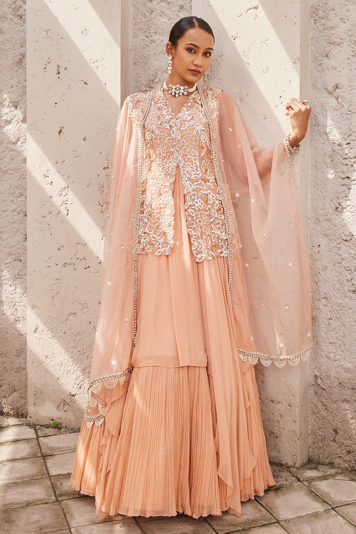 Buy Pink Bahaare -E- Jalsaa Anarkali | Nidhika Shekhar