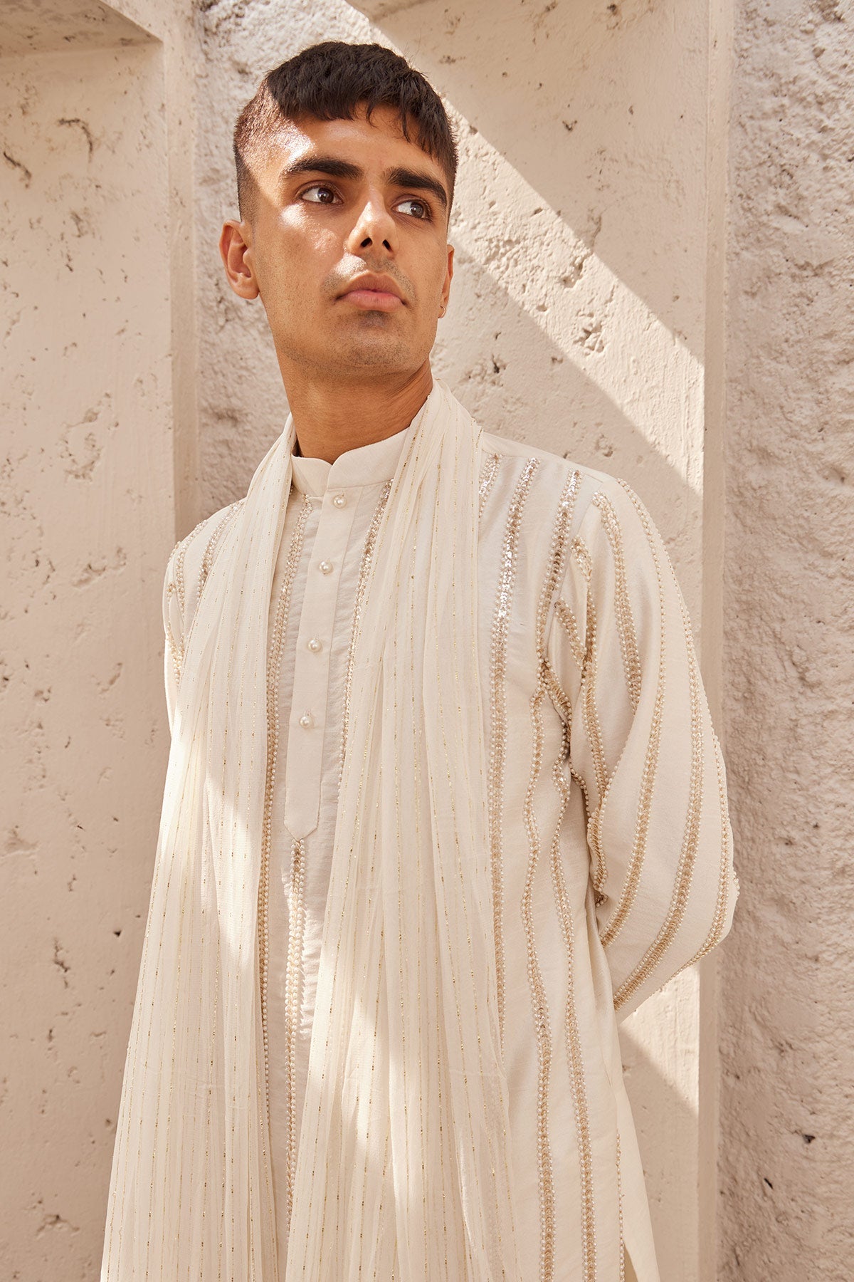 Ivory Embroidery Kurta