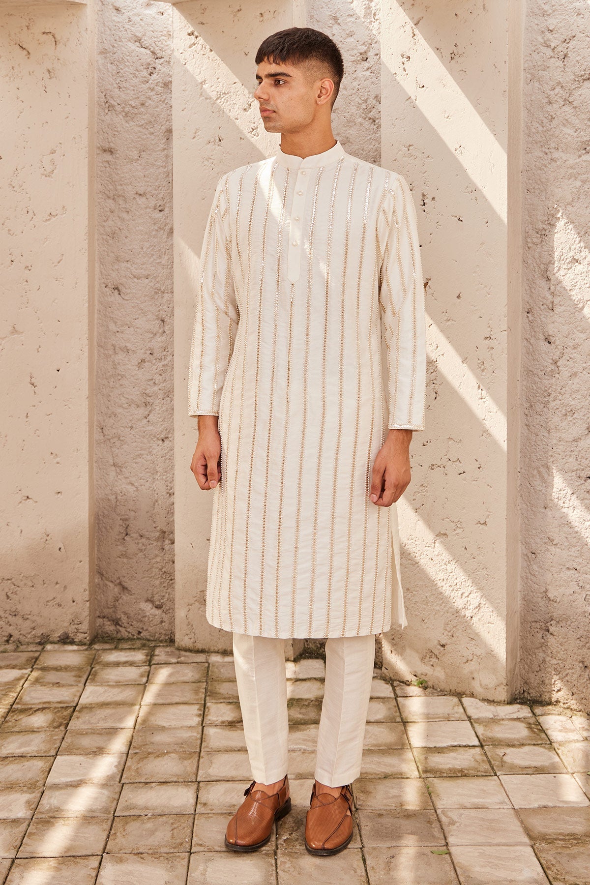 Ivory Embroidery Kurta