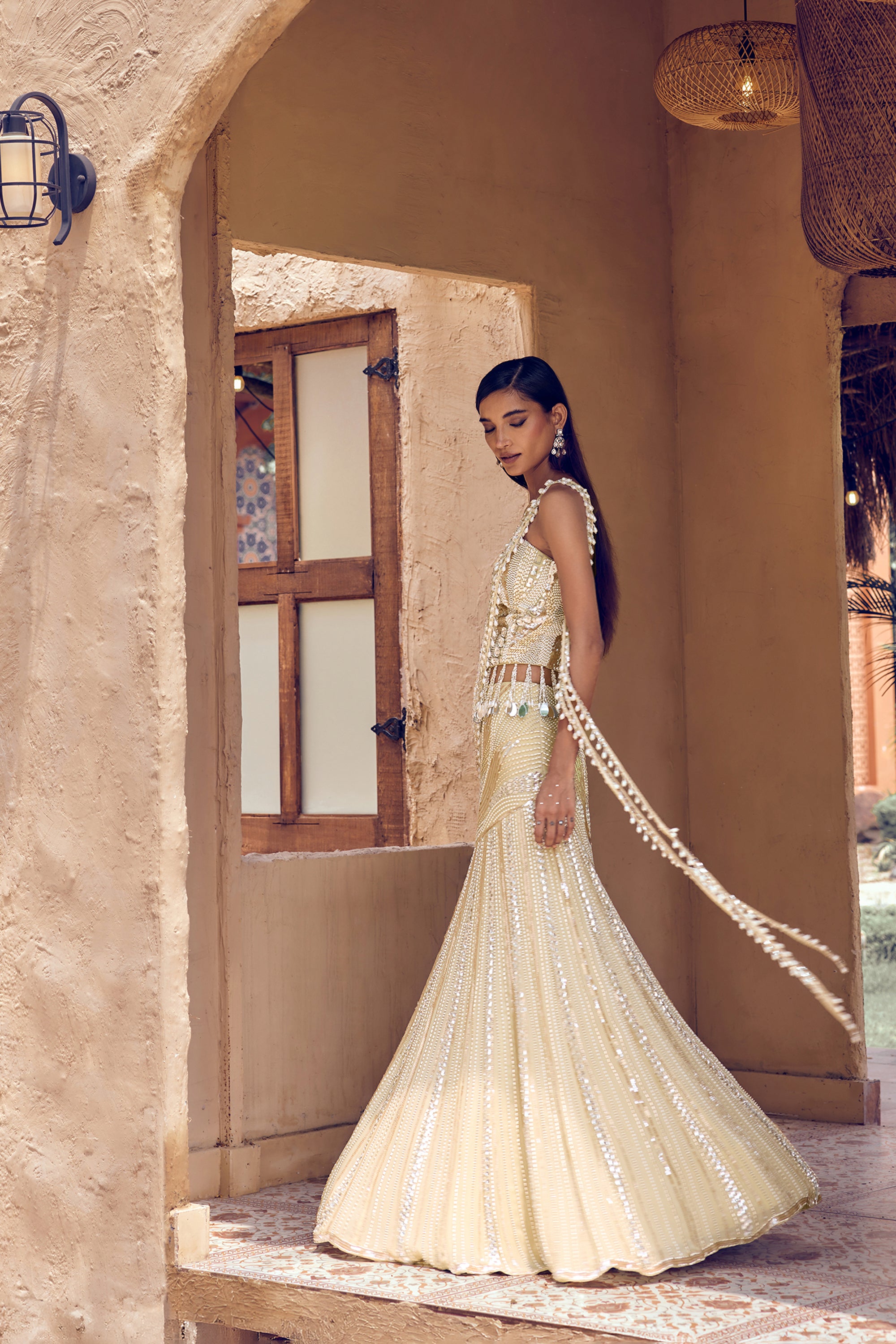MUKTIKA PEARL DRAPE SAREE