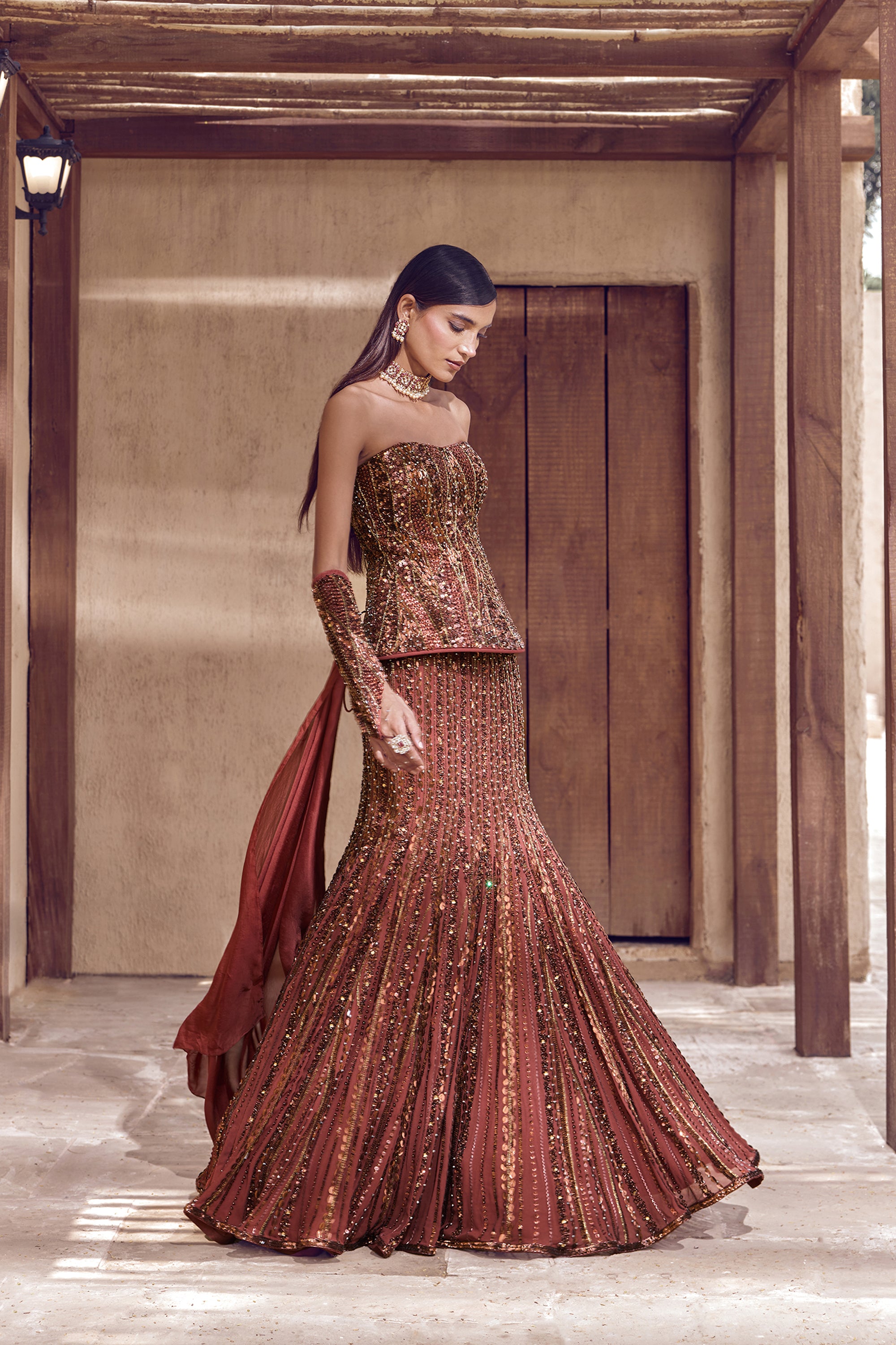 KANSYA NOOR CORSET LEHENGA