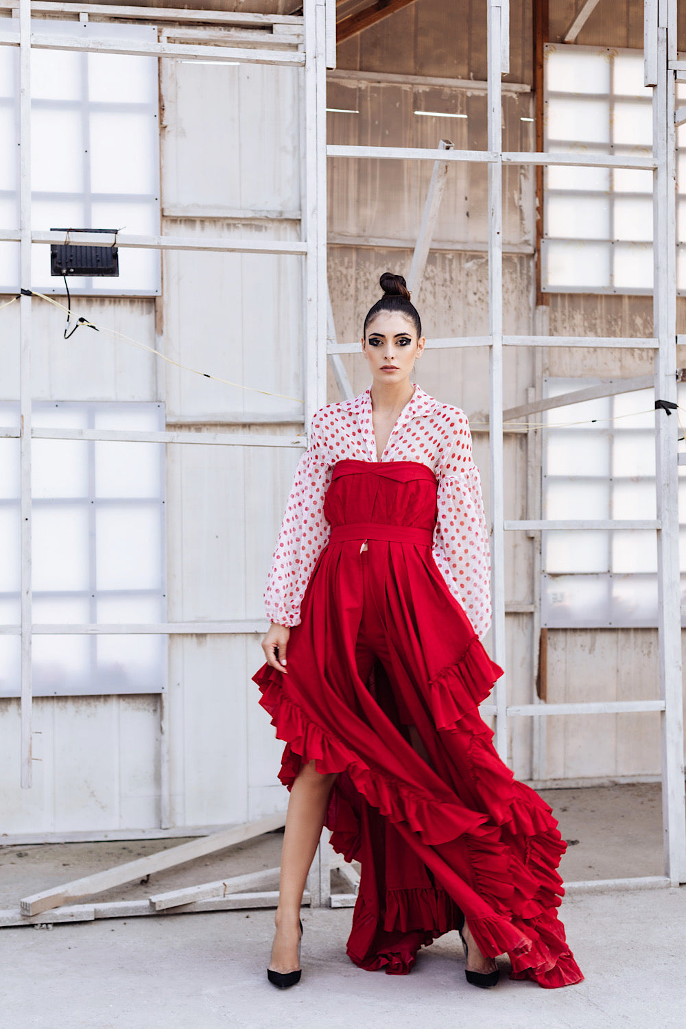 Women's Designer Luxury Red Tube Dress