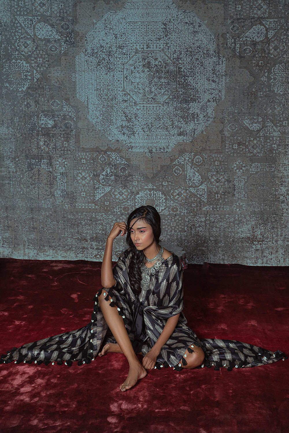 Designer Ajrakh Print Handkerchief Dress | Nidhika Shekhar