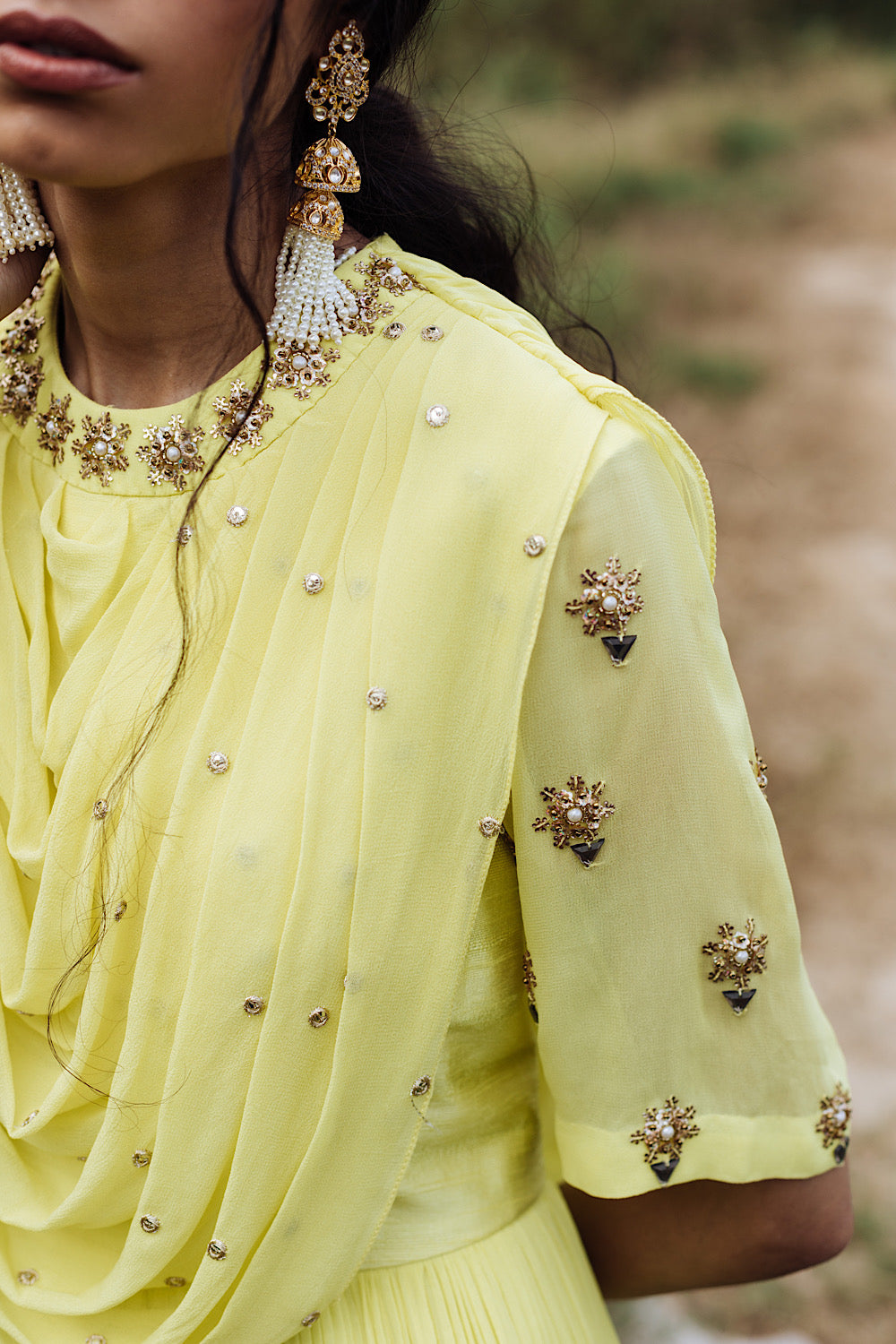 Buy Women's Designer Yellow Ruffle Jumpsuit | Nidhika Shekhar