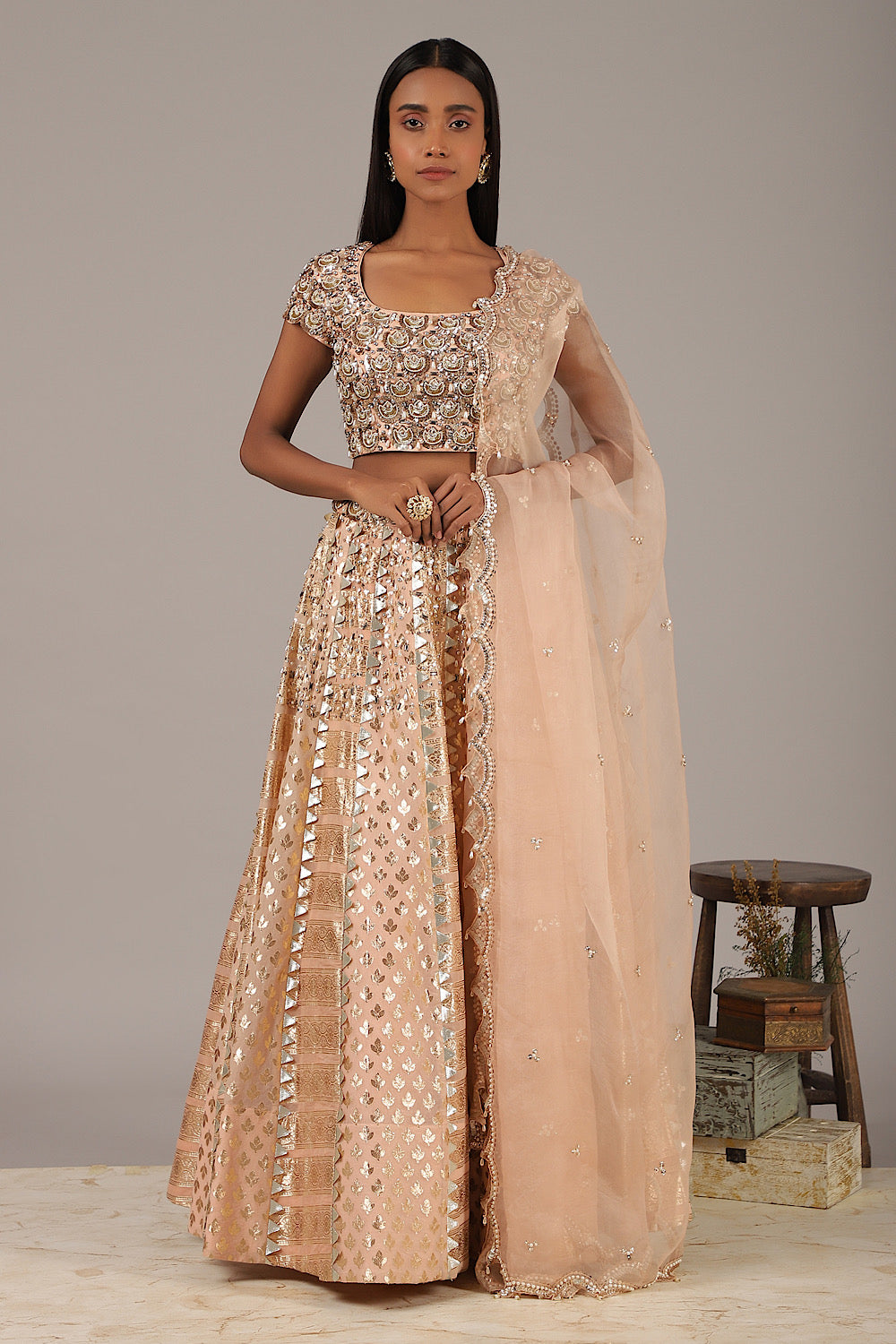 Buy Designer Maharani Pankhi Lehenga Set | Nidhika Shekhar