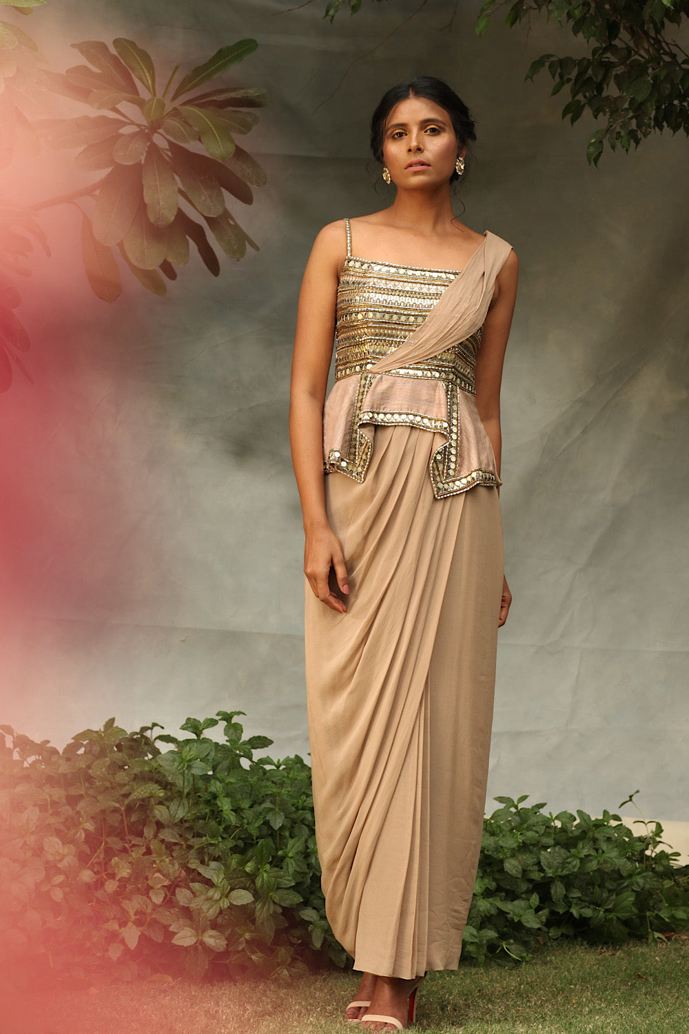 Goddess Saree Gown